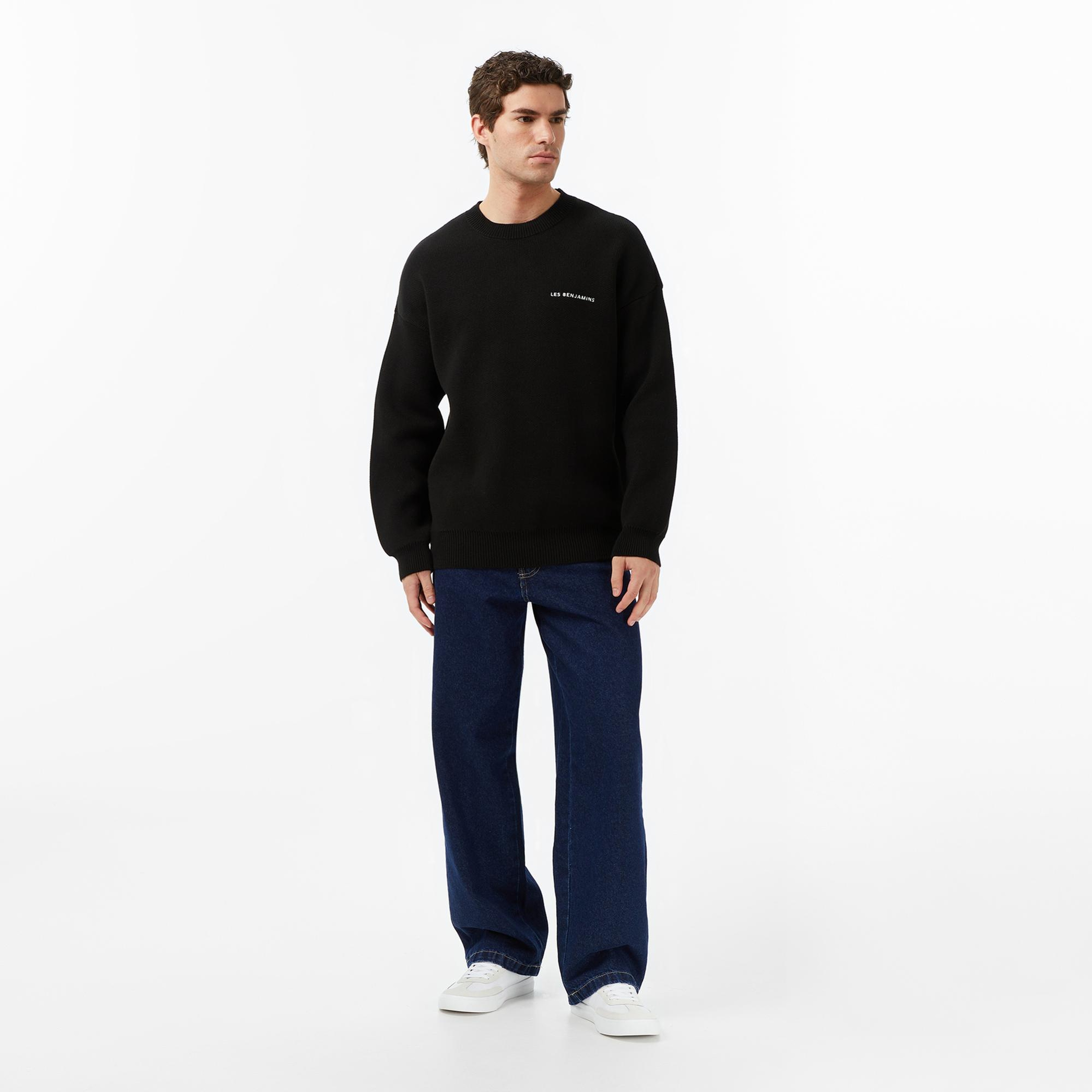 Les Benjamins Essentials 307 Erkek Siyah Eşofman Üstü