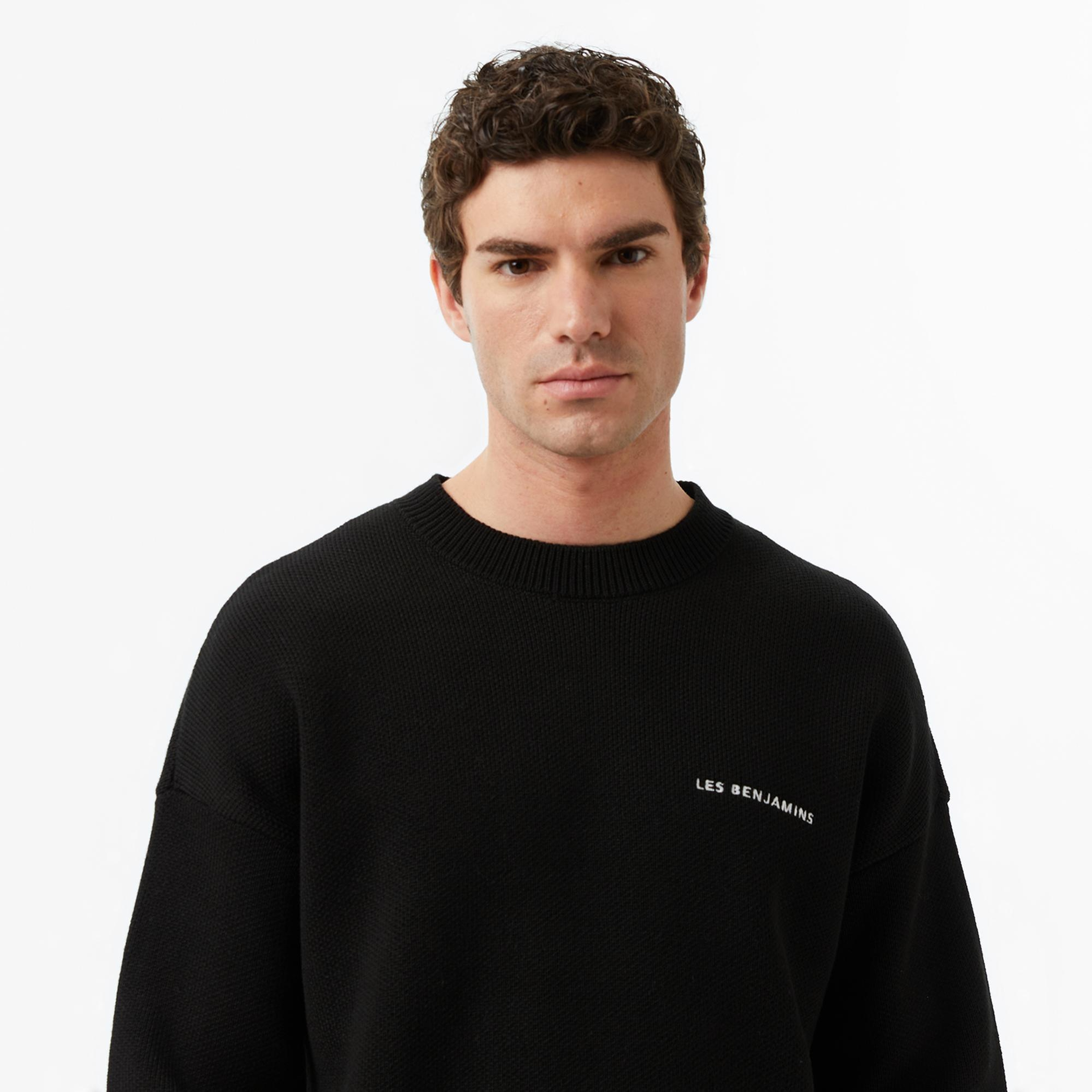 Les Benjamins Essentials 307 Erkek Siyah Eşofman Üstü