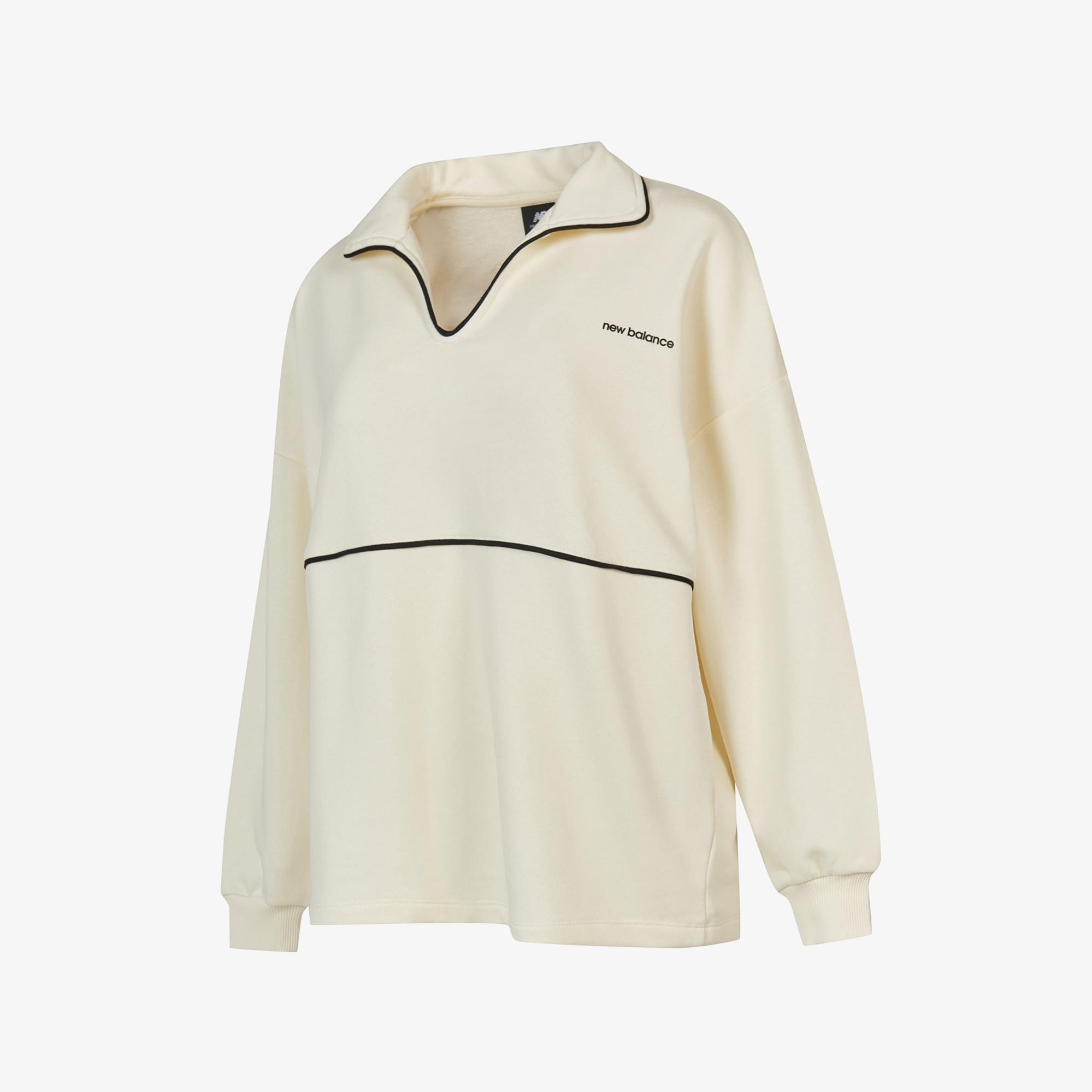 New Balance WNC3402 Kadın Beyaz Sweatshirt