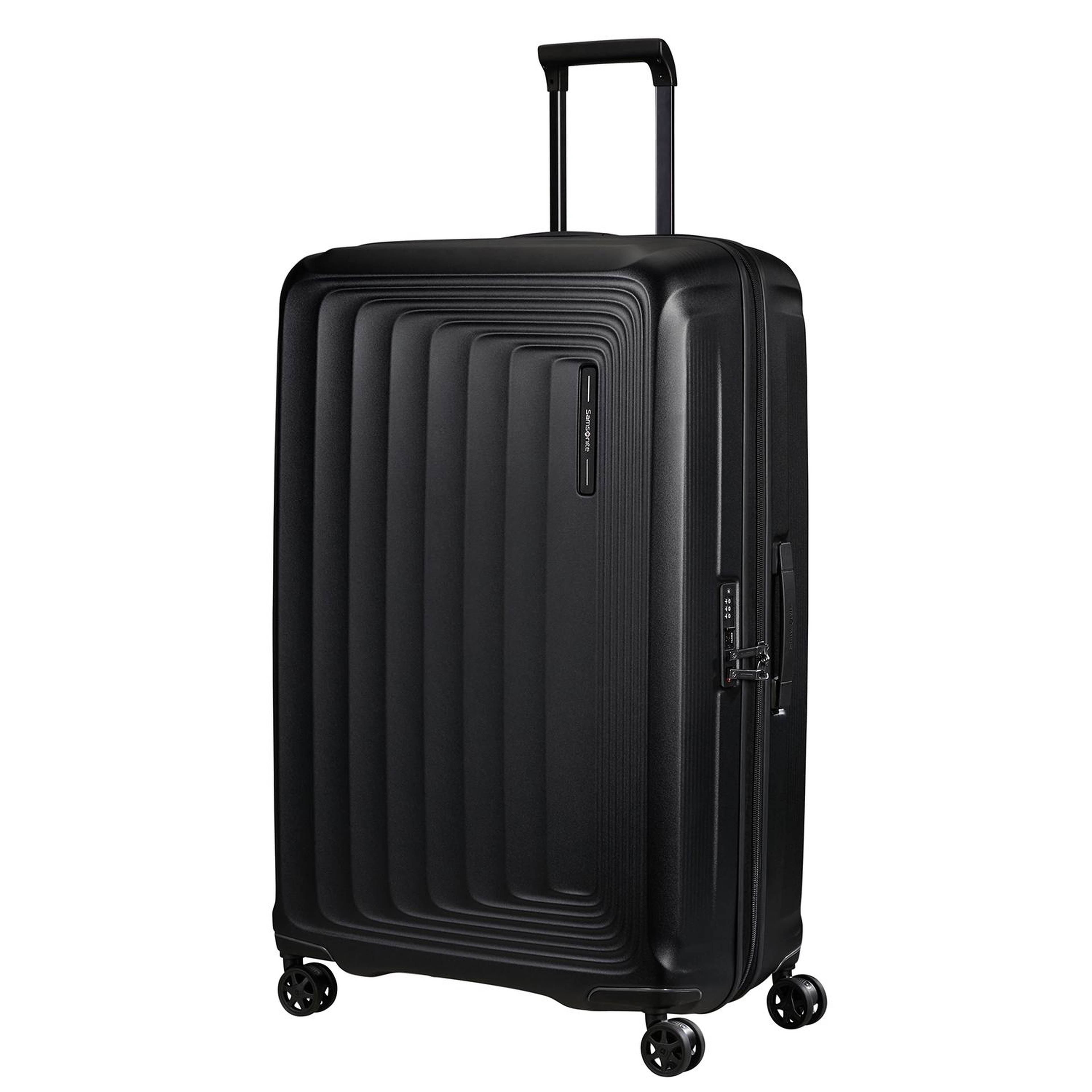 Samsonite Siyah Spinner Nuon Körüklü 4 Tekerlekli 81 cm Büyük Boy Valiz