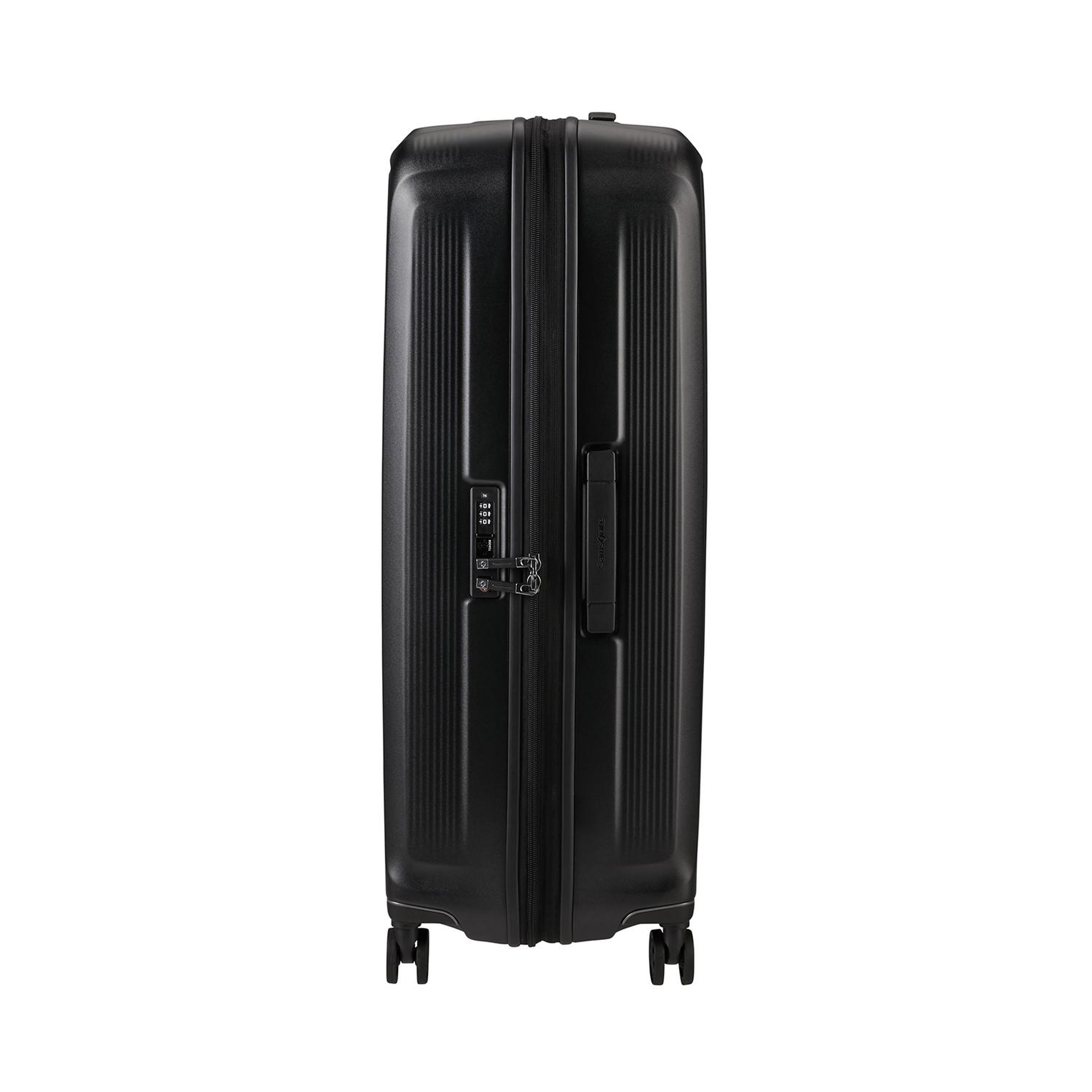 Samsonite Siyah Spinner Nuon Körüklü 4 Tekerlekli 81 cm Büyük Boy Valiz
