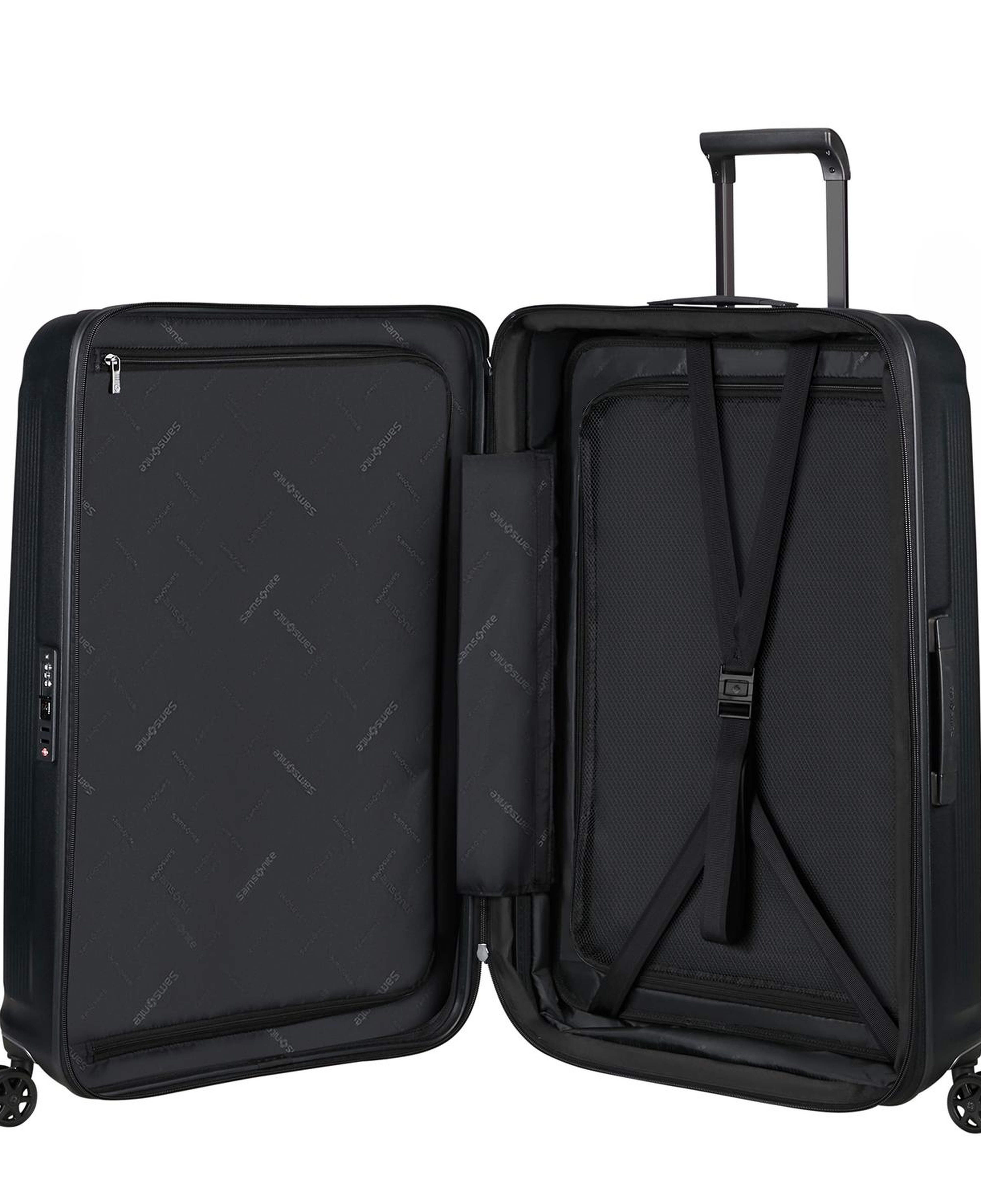 Samsonite Siyah Spinner Nuon Körüklü 4 Tekerlekli 81 cm Büyük Boy Valiz