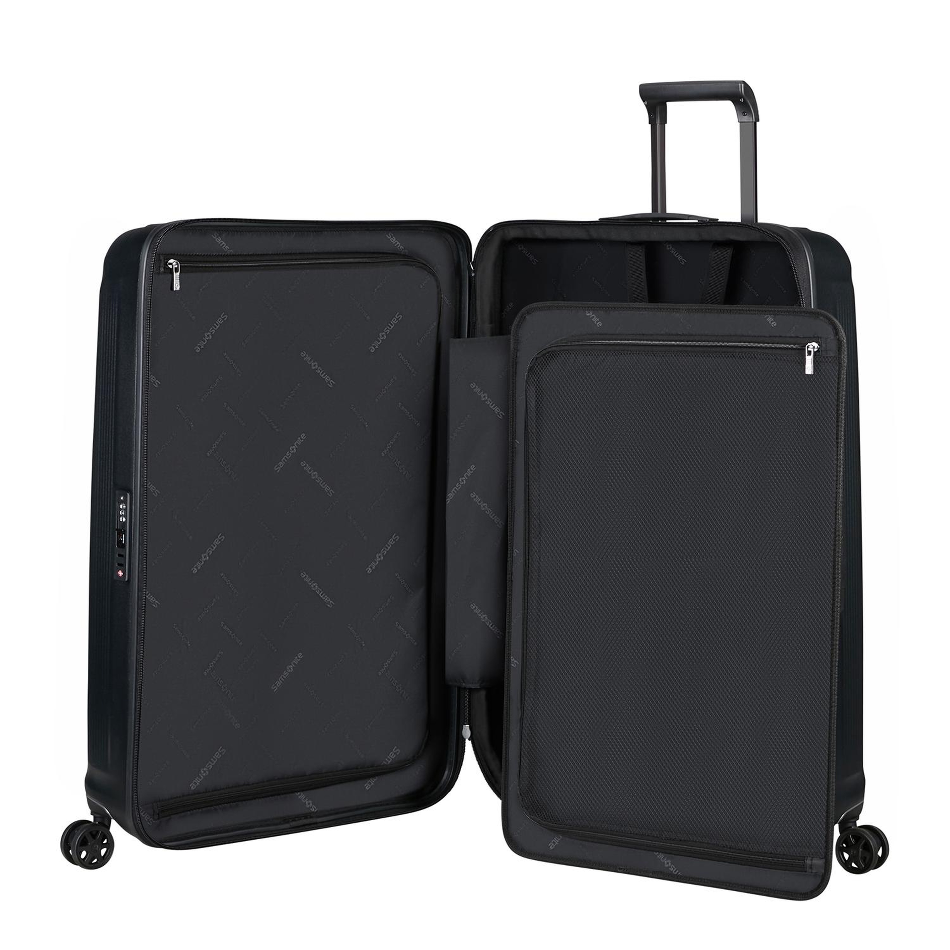 Samsonite Siyah Spinner Nuon Körüklü 4 Tekerlekli 81 cm Büyük Boy Valiz