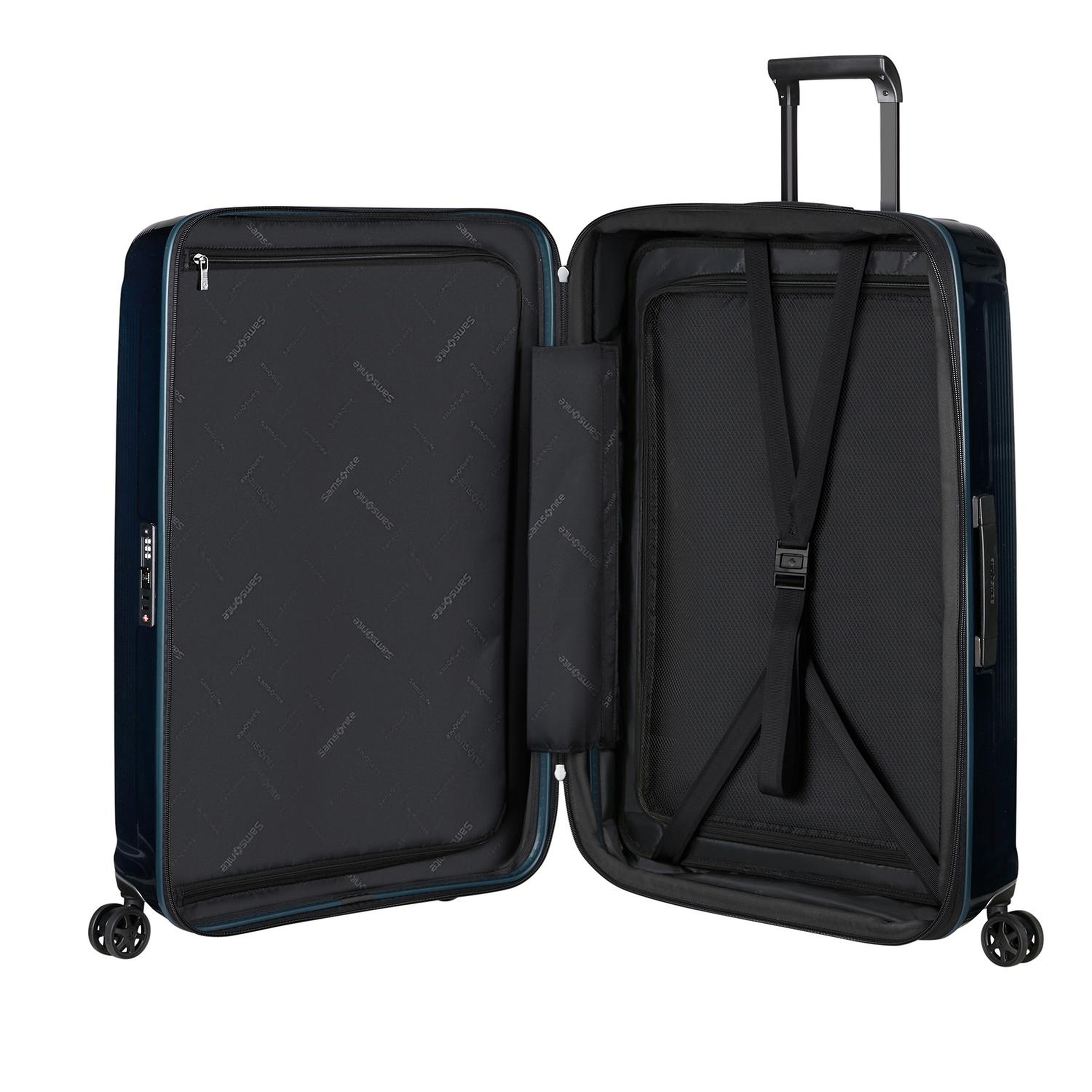 Samsonite Lacivert Spinner Nuon Körüklü 4 Tekerlekli 81 cm Büyük Boy Valiz