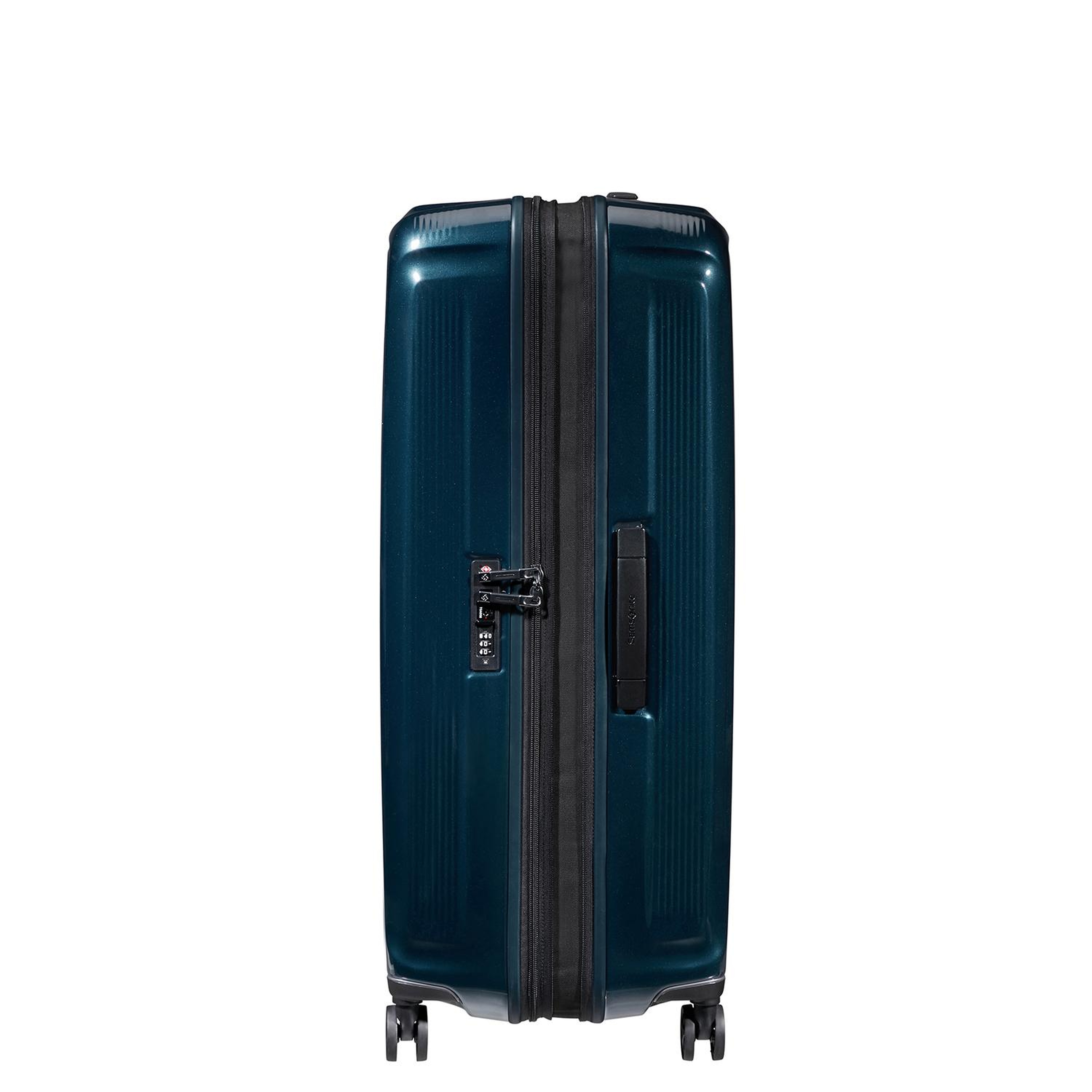 Samsonite Lacivert Spinner Nuon Körüklü 4 Tekerlekli 81 cm Büyük Boy Valiz