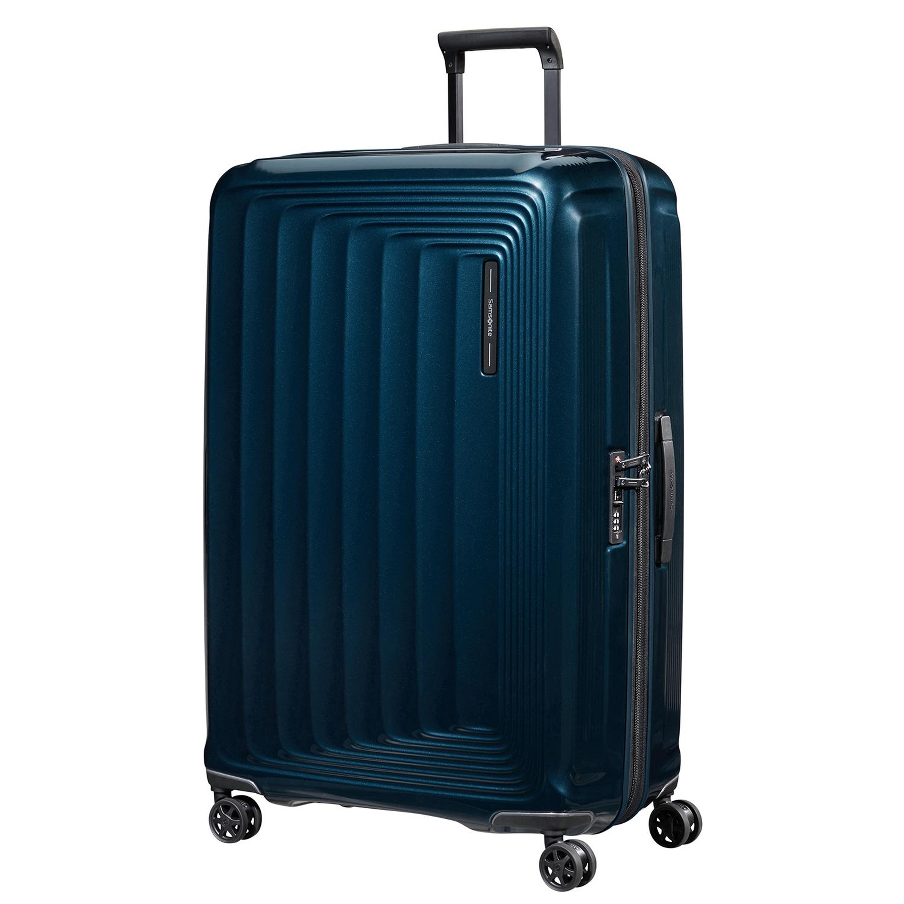 Samsonite Lacivert Spinner Nuon Körüklü 4 Tekerlekli 81 cm Büyük Boy Valiz