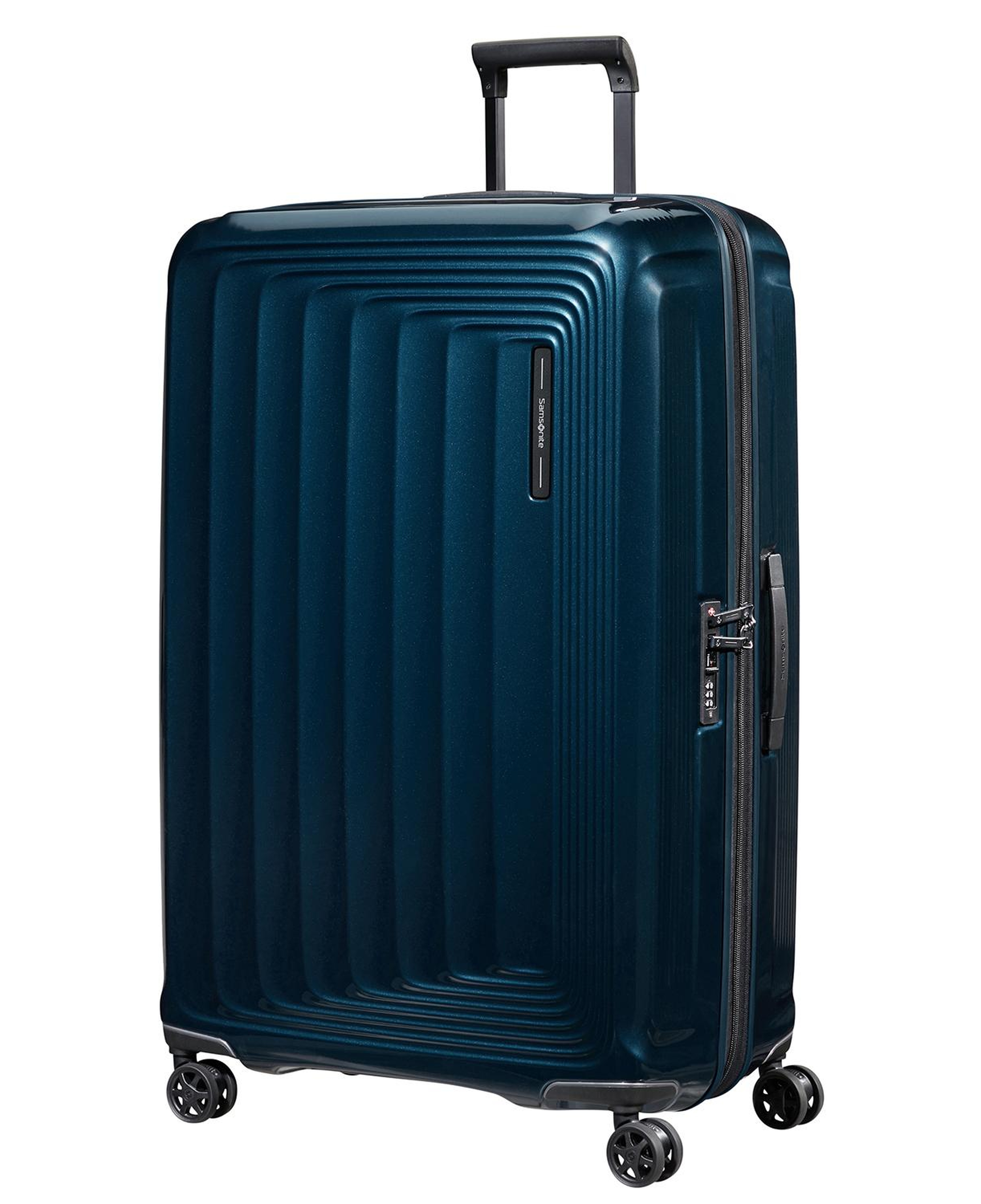 Samsonite Lacivert Spinner Nuon Körüklü 4 Tekerlekli 81 cm Büyük Boy Valiz