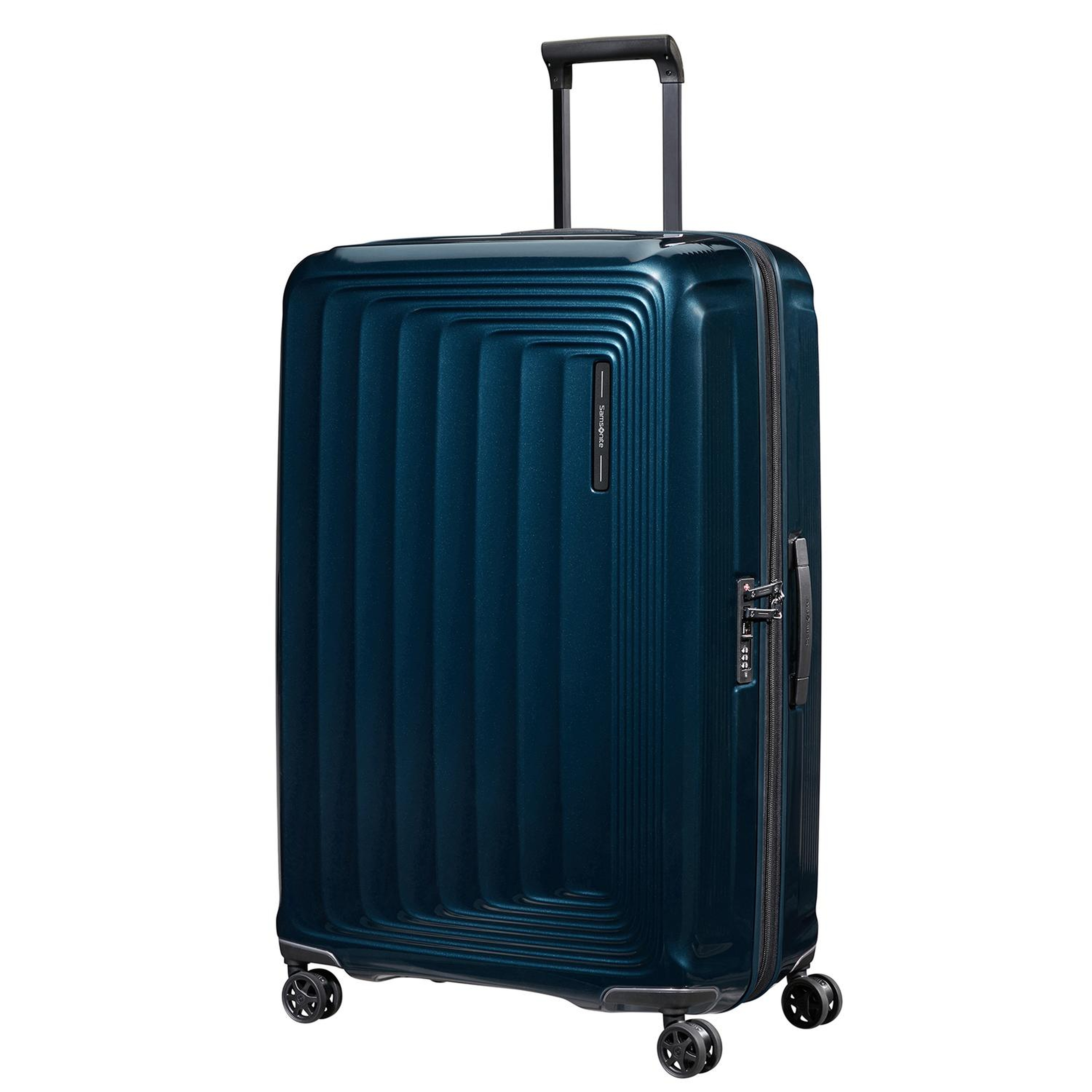 Samsonite Lacivert Spinner Nuon Körüklü 4 Tekerlekli 81 cm Büyük Boy Valiz