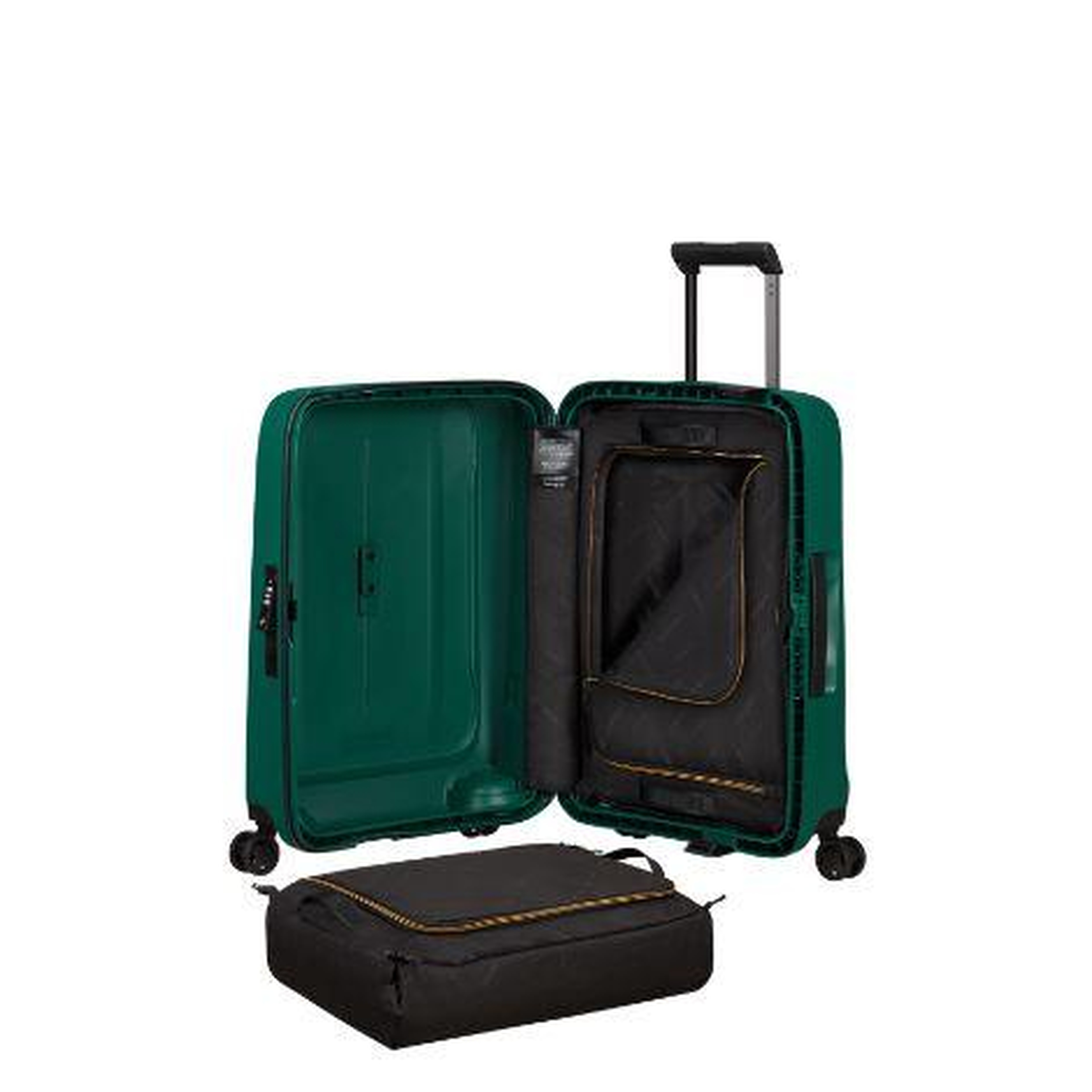 Samsonite Yeşil Essens-Spinner 4 Tekerlekli Kabin Boy Valiz 55cm