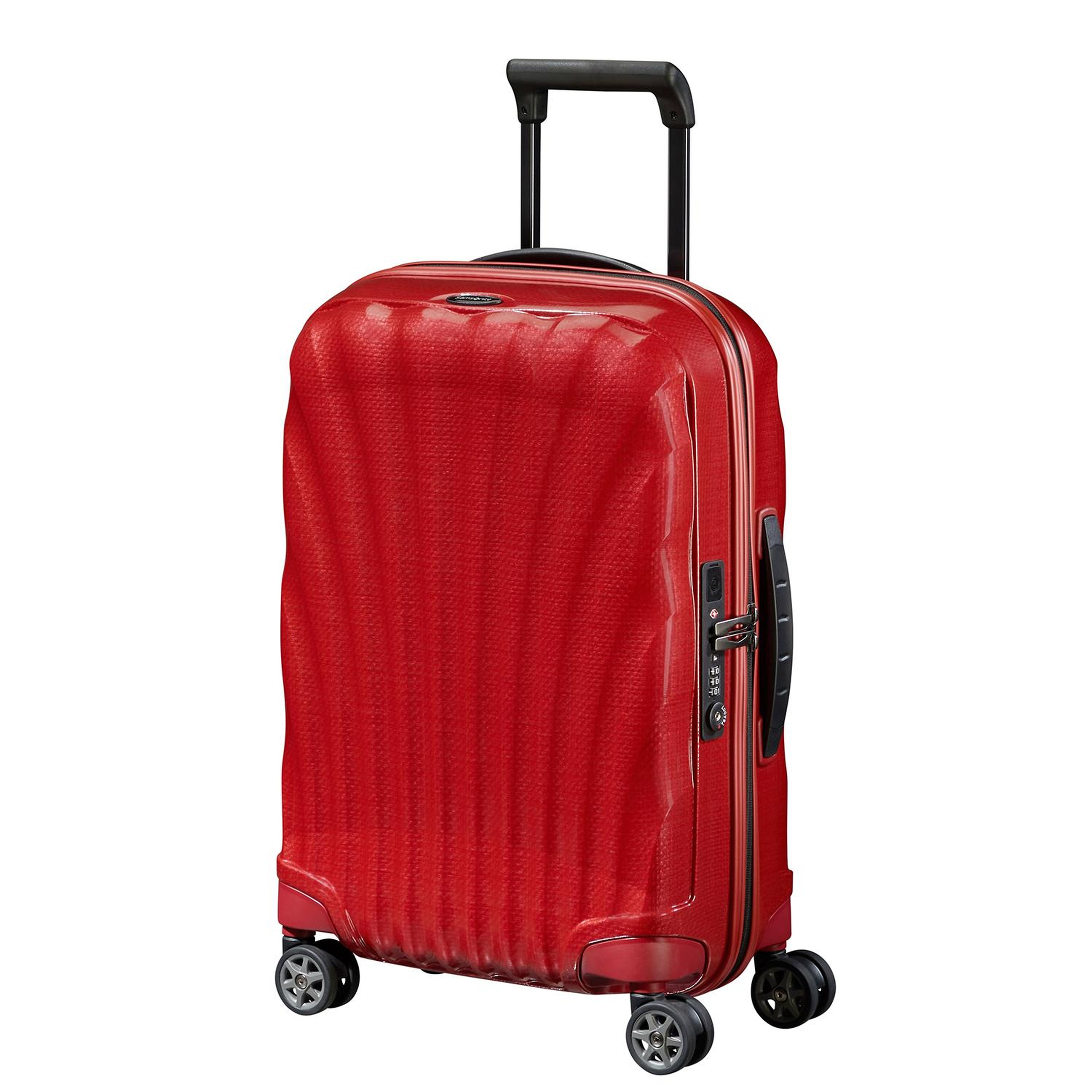 Samsonite Kırmızı C-Lite - Spinner 4 Tekerlekli Körüklü Kabin Boy Valiz 55cm