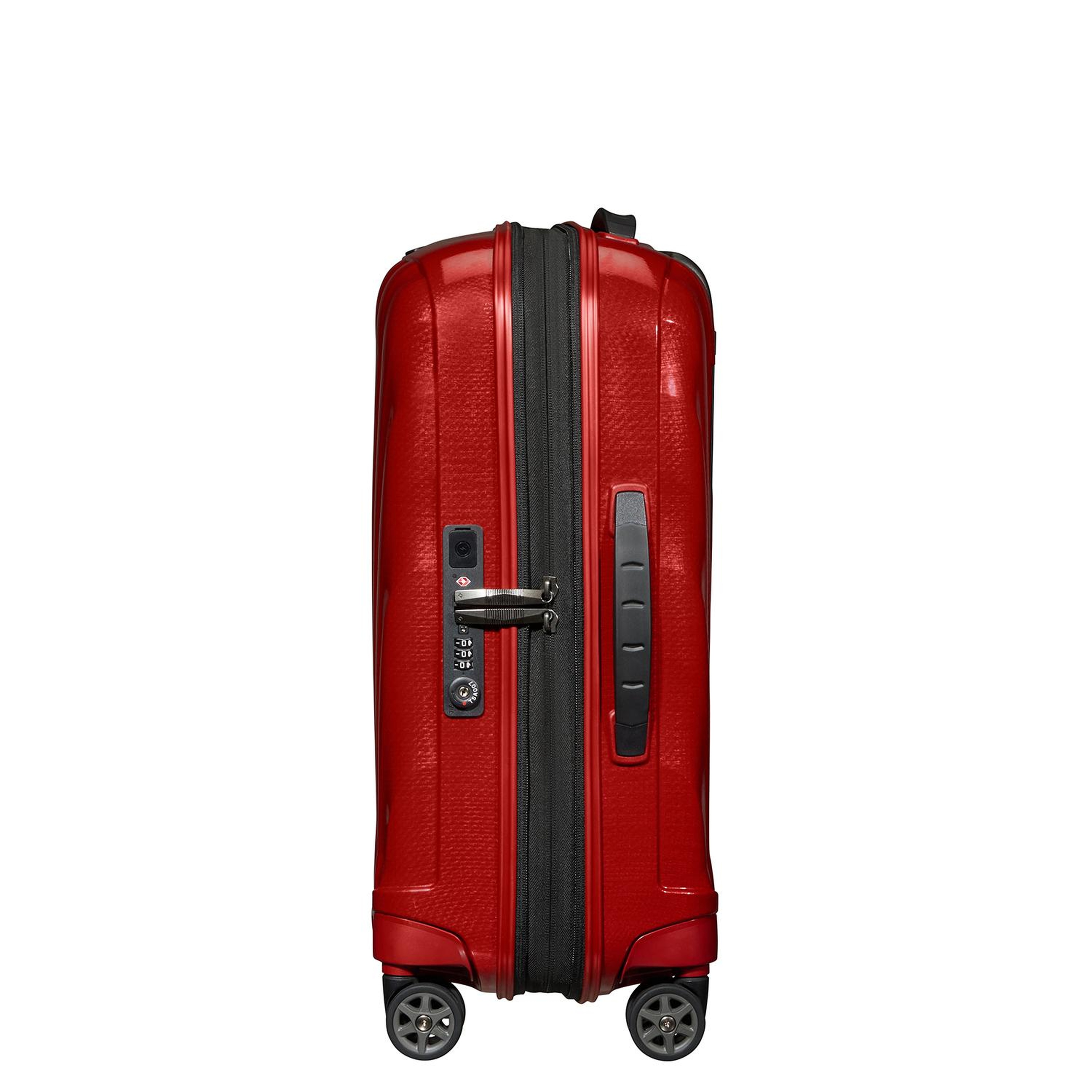 Samsonite Kırmızı C-Lite - Spinner 4 Tekerlekli Körüklü Kabin Boy Valiz 55cm
