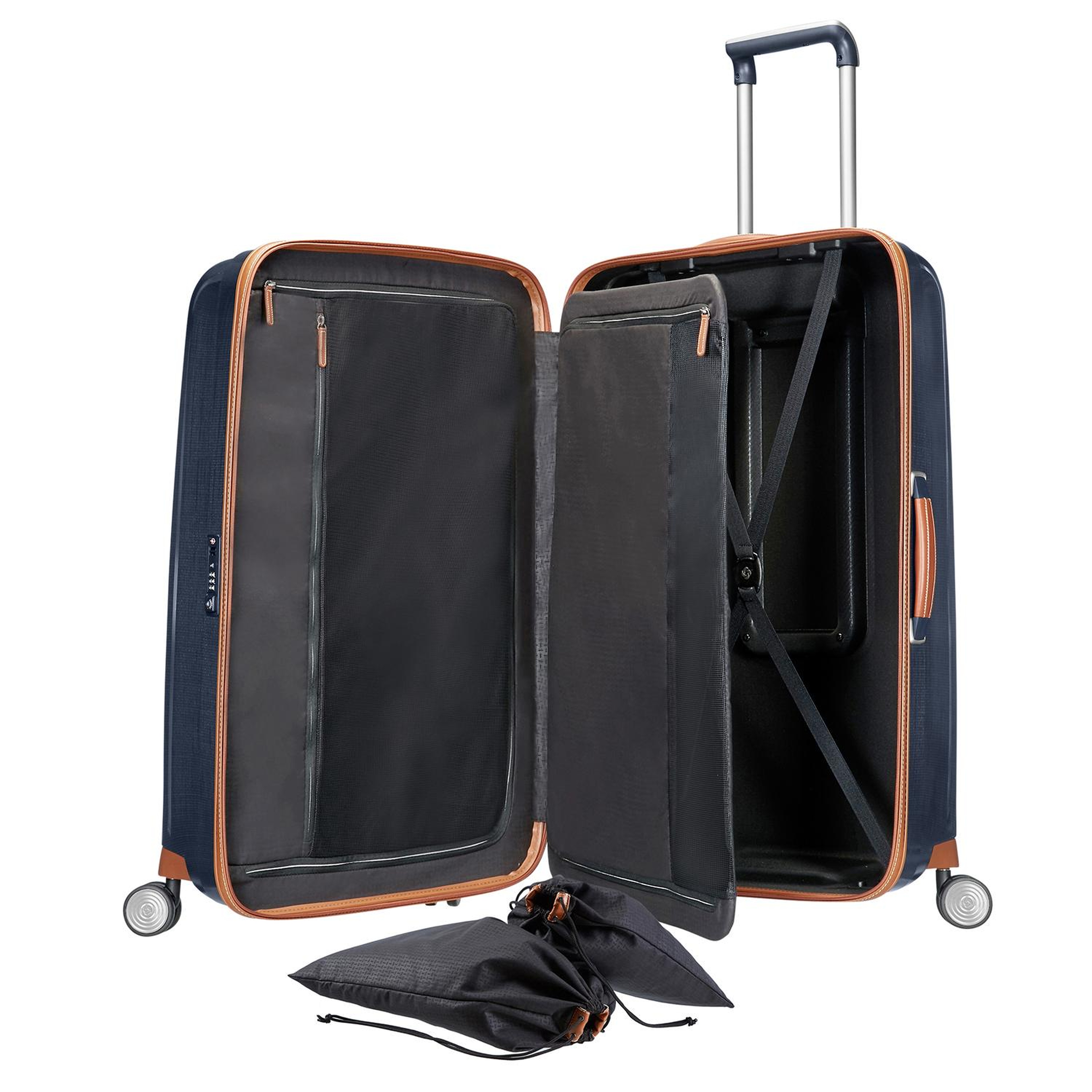 Samsonite Lacivert Lite Cube Dlx Spinner - 76/28 Büyük Boy Valiz