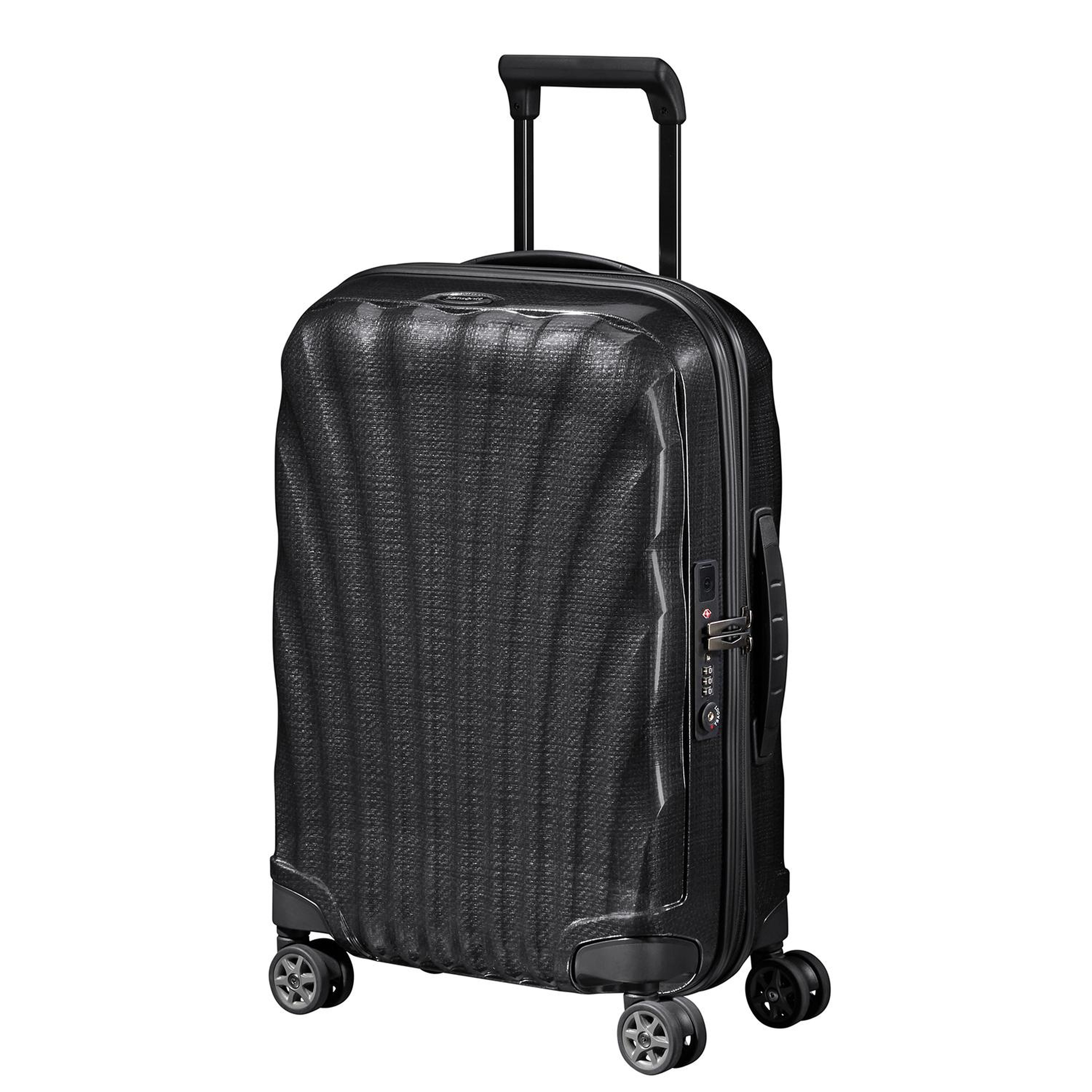 Samsonite Siyah C-Lite - Spinner 4 Tekerlekli Körüklü Kabin Boy Valiz 55cm