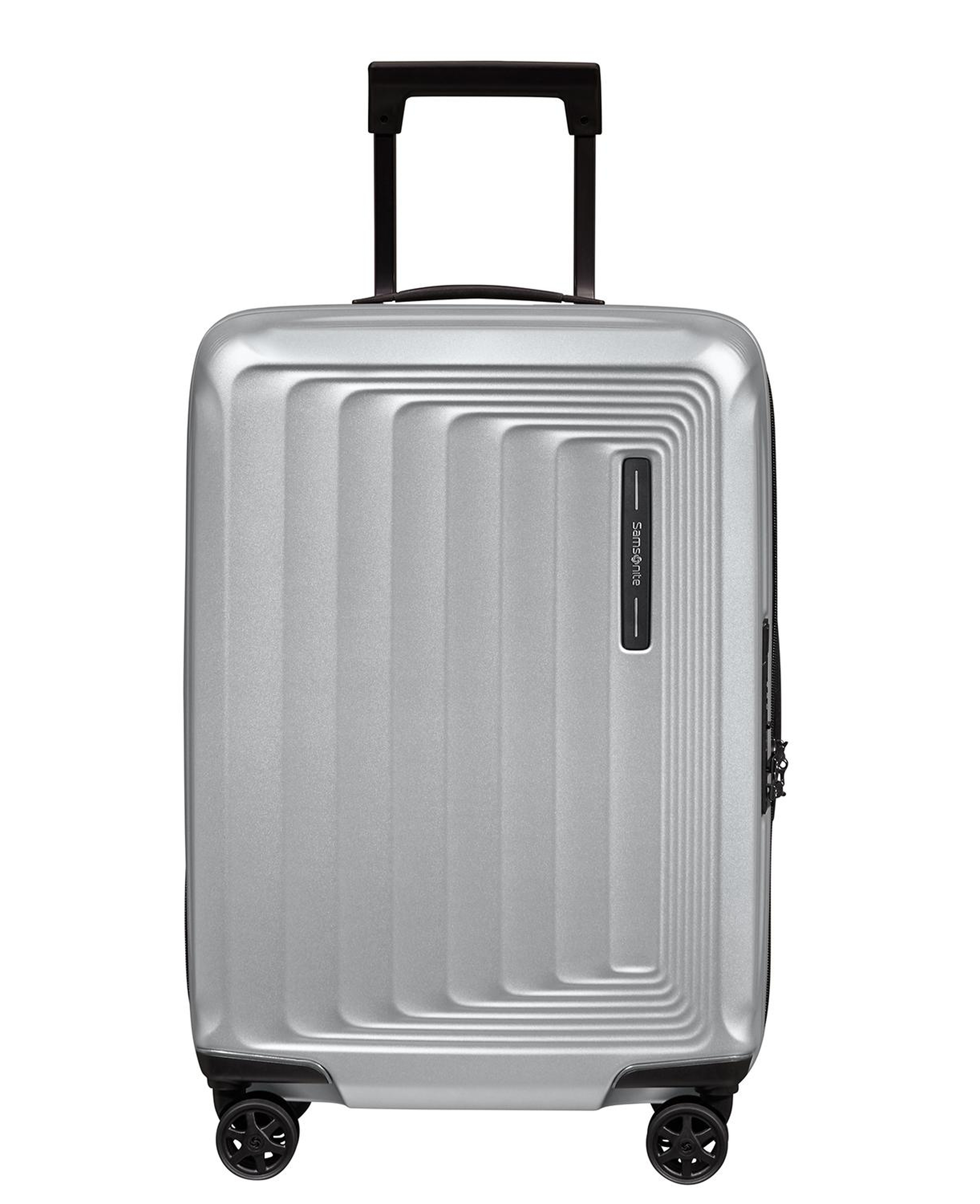 Samsonite Gri Spinner Nuon Körüklü 4 Tekerlekli 55 cm Kabin Boy Valiz