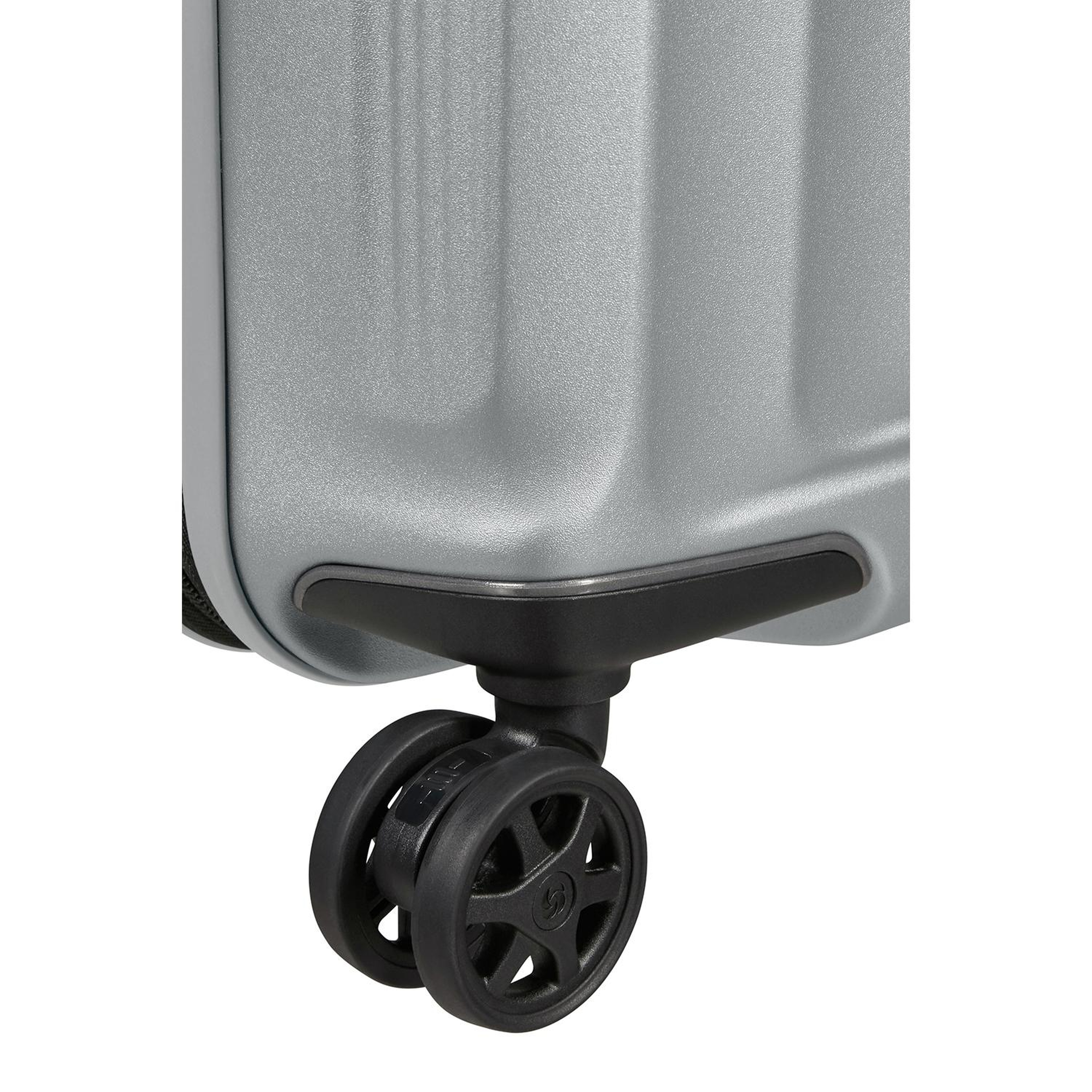 Samsonite Gri Spinner Nuon Körüklü 4 Tekerlekli 55 cm Kabin Boy Valiz