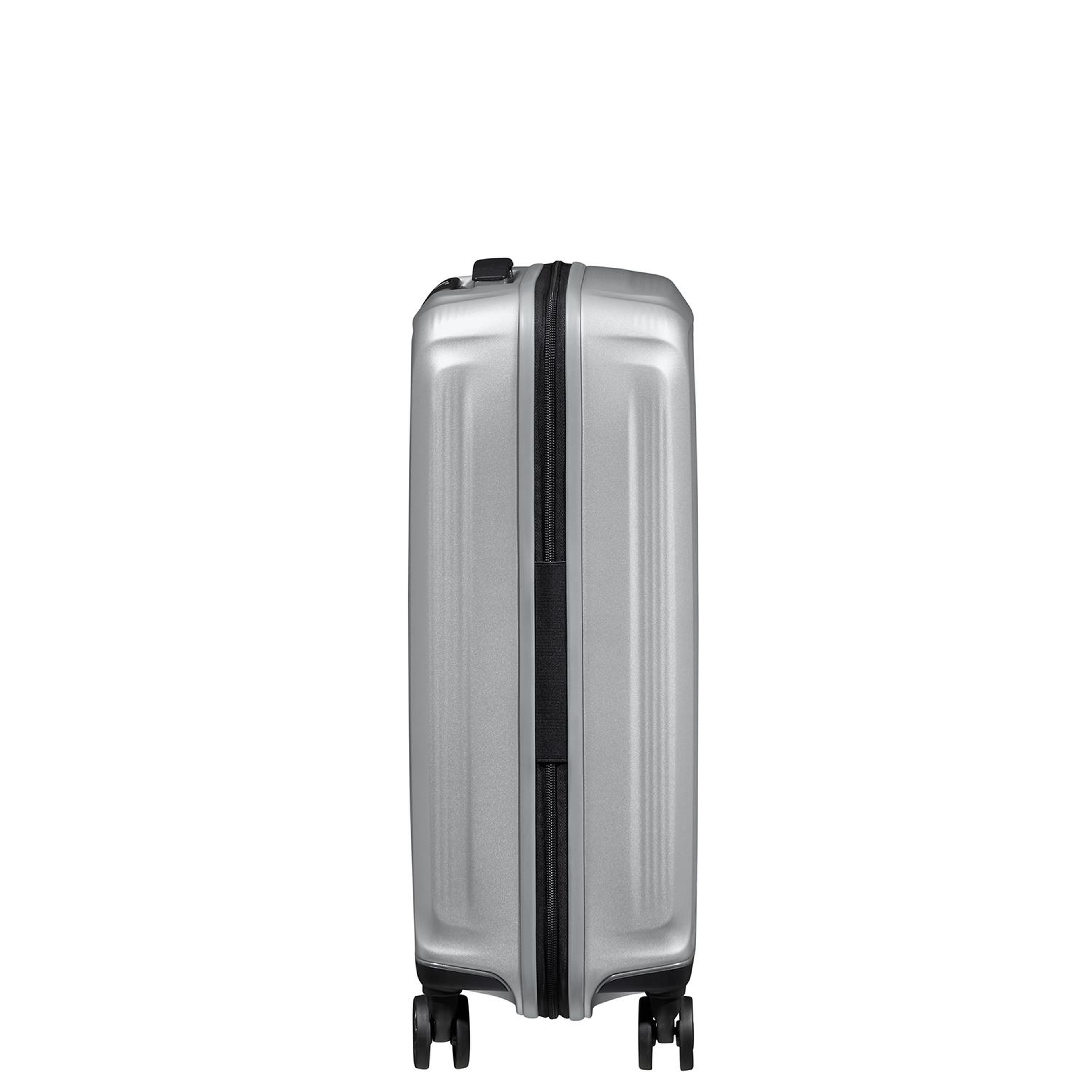 Samsonite Gri Spinner Nuon Körüklü 4 Tekerlekli 55 cm Kabin Boy Valiz