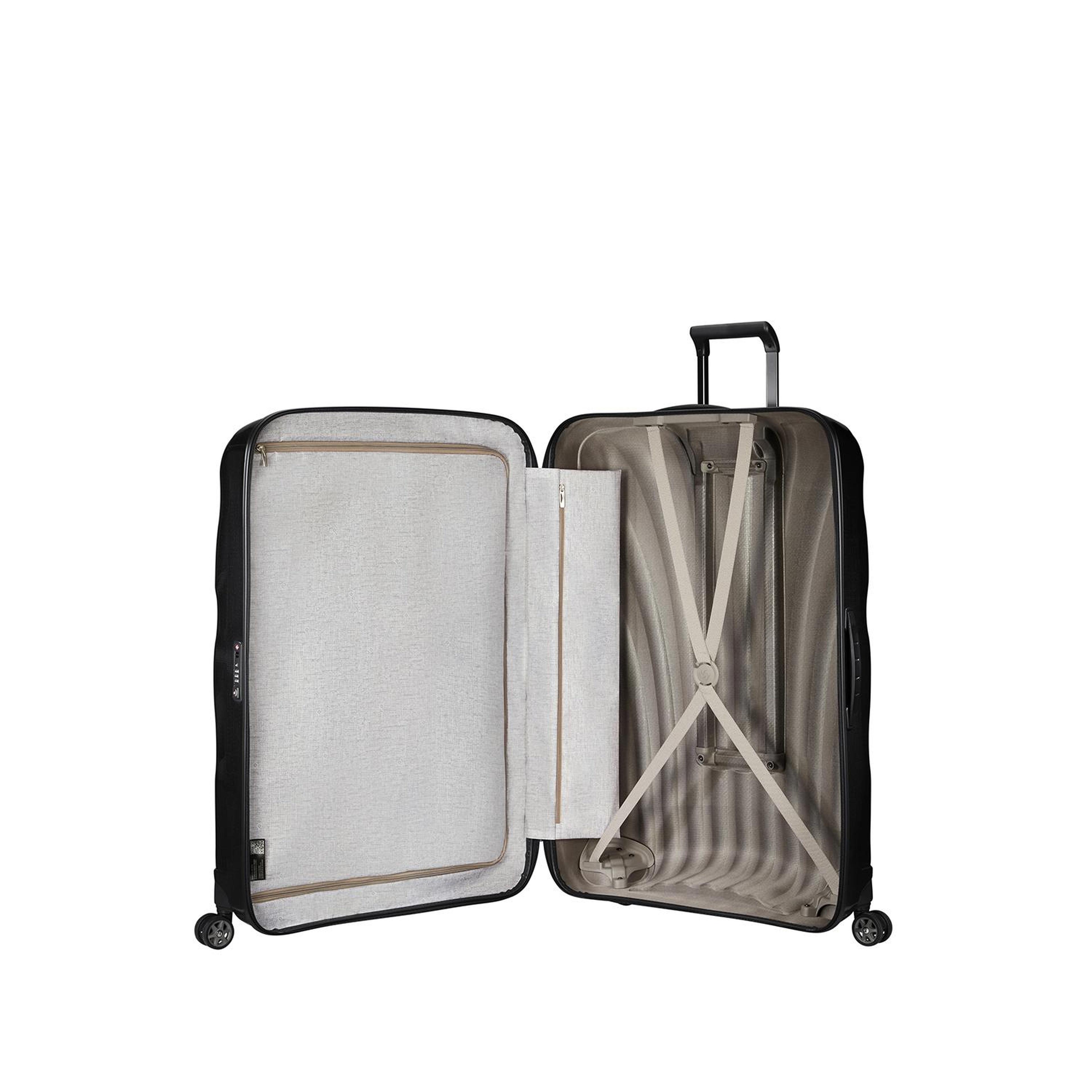Samsonite Siyah C-Lite - Spinner 4 Tekerlekli Jumbo Büyük Boy Valiz 86cm