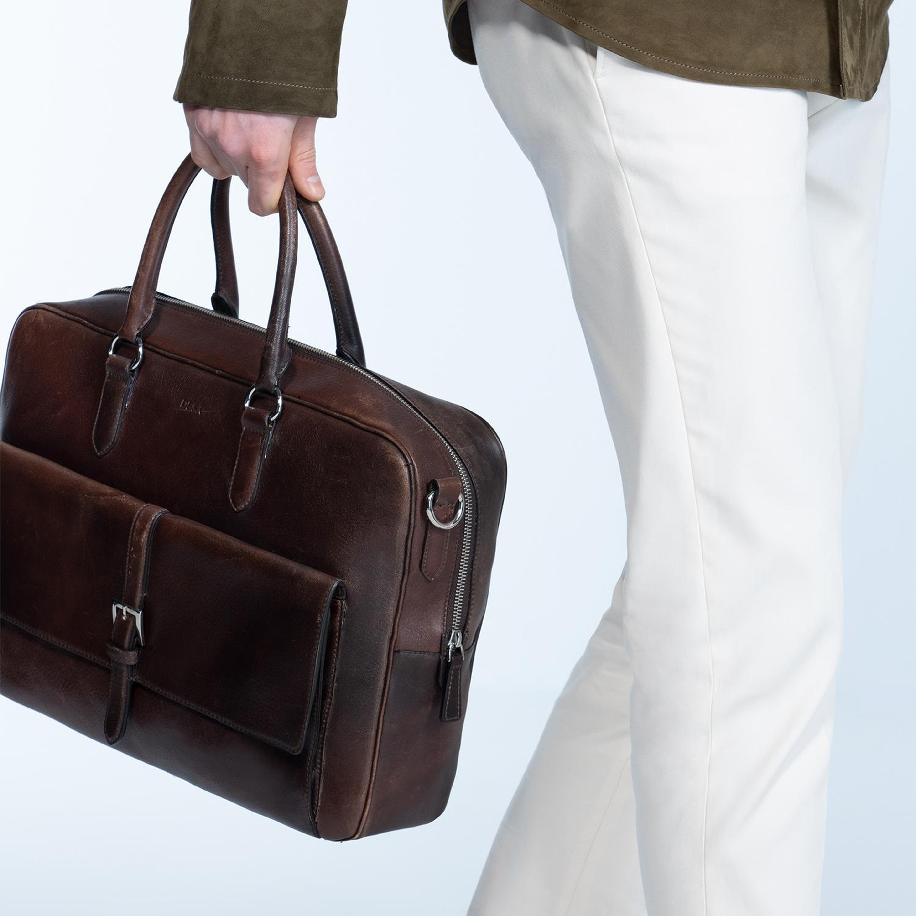 Ahren Siyah Erkek Deri Evrak Çantası