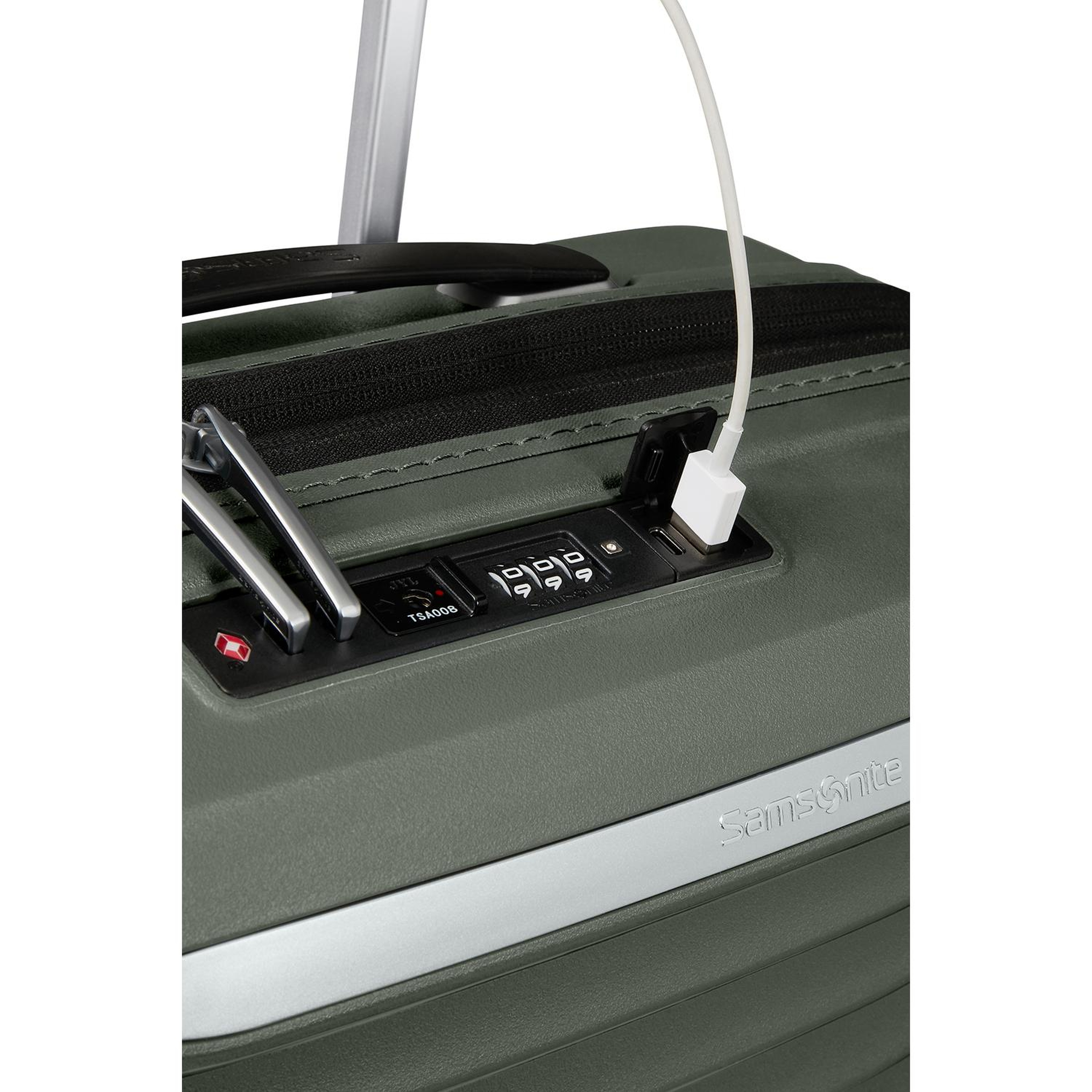 Upscape - 4 Tekerlekli Körüklü Kabin Boy Valiz 55cm