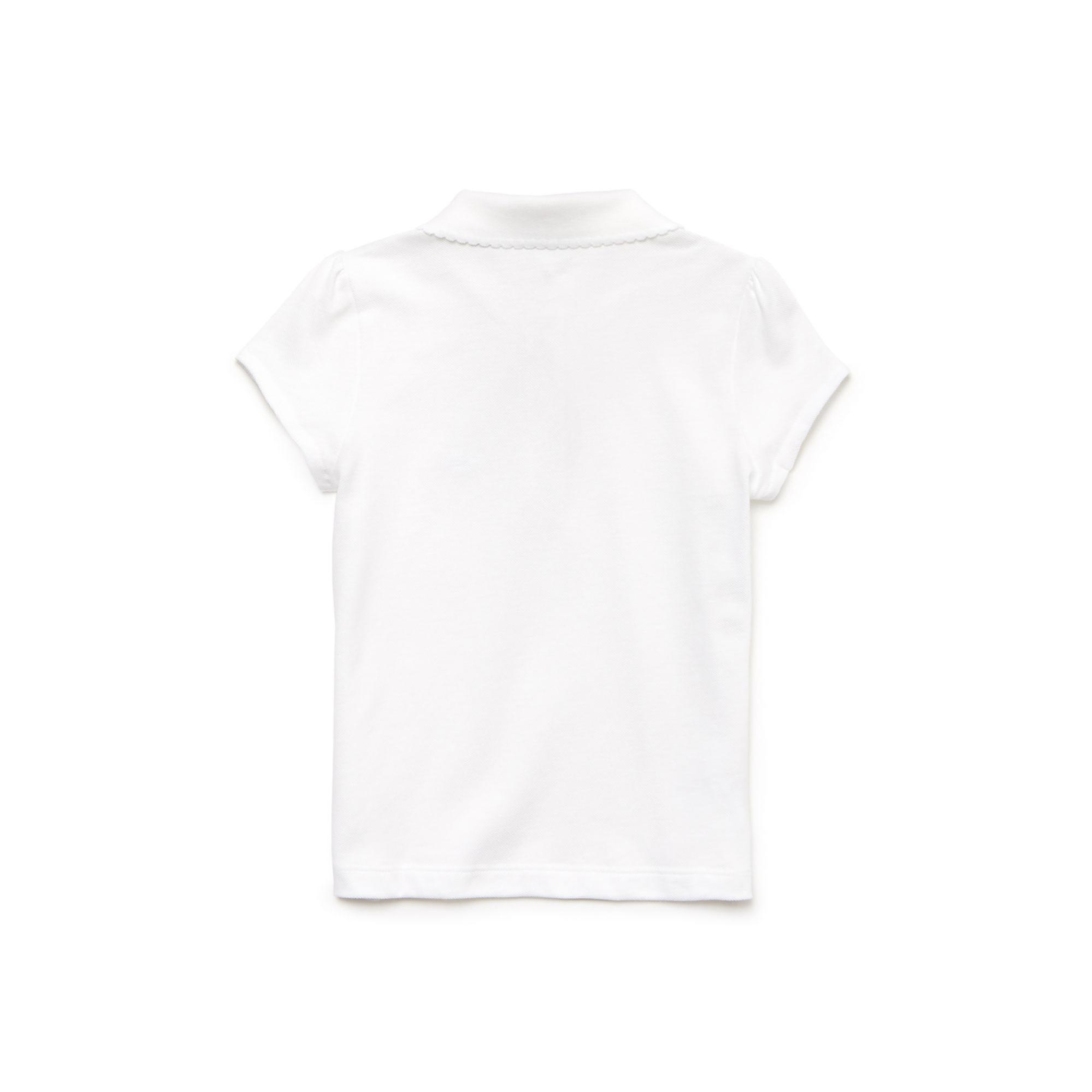 Kız Çocuk Beyaz Polo