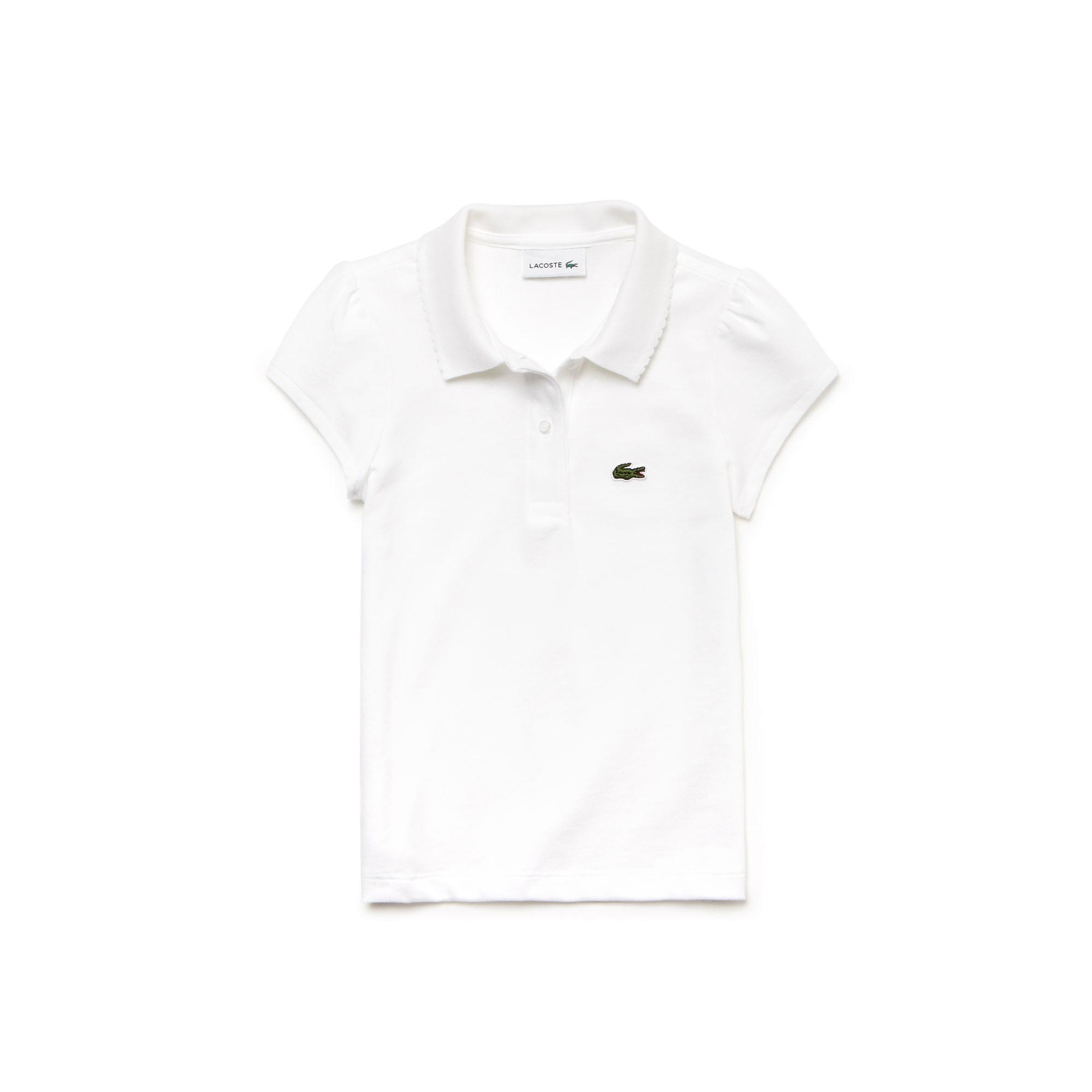 Kız Çocuk Beyaz Polo