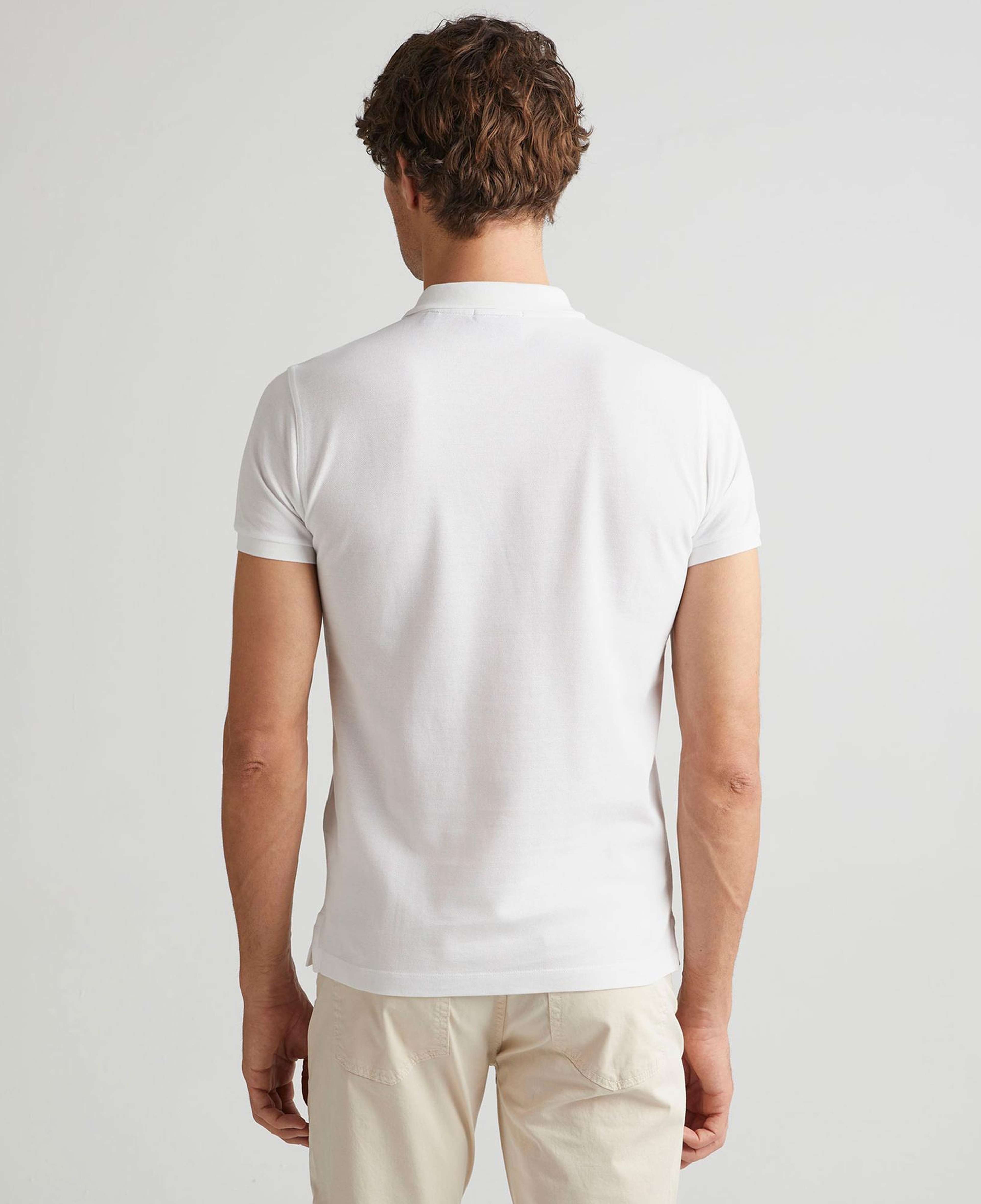 GANT Erkek Beyaz Slim Fit Polo