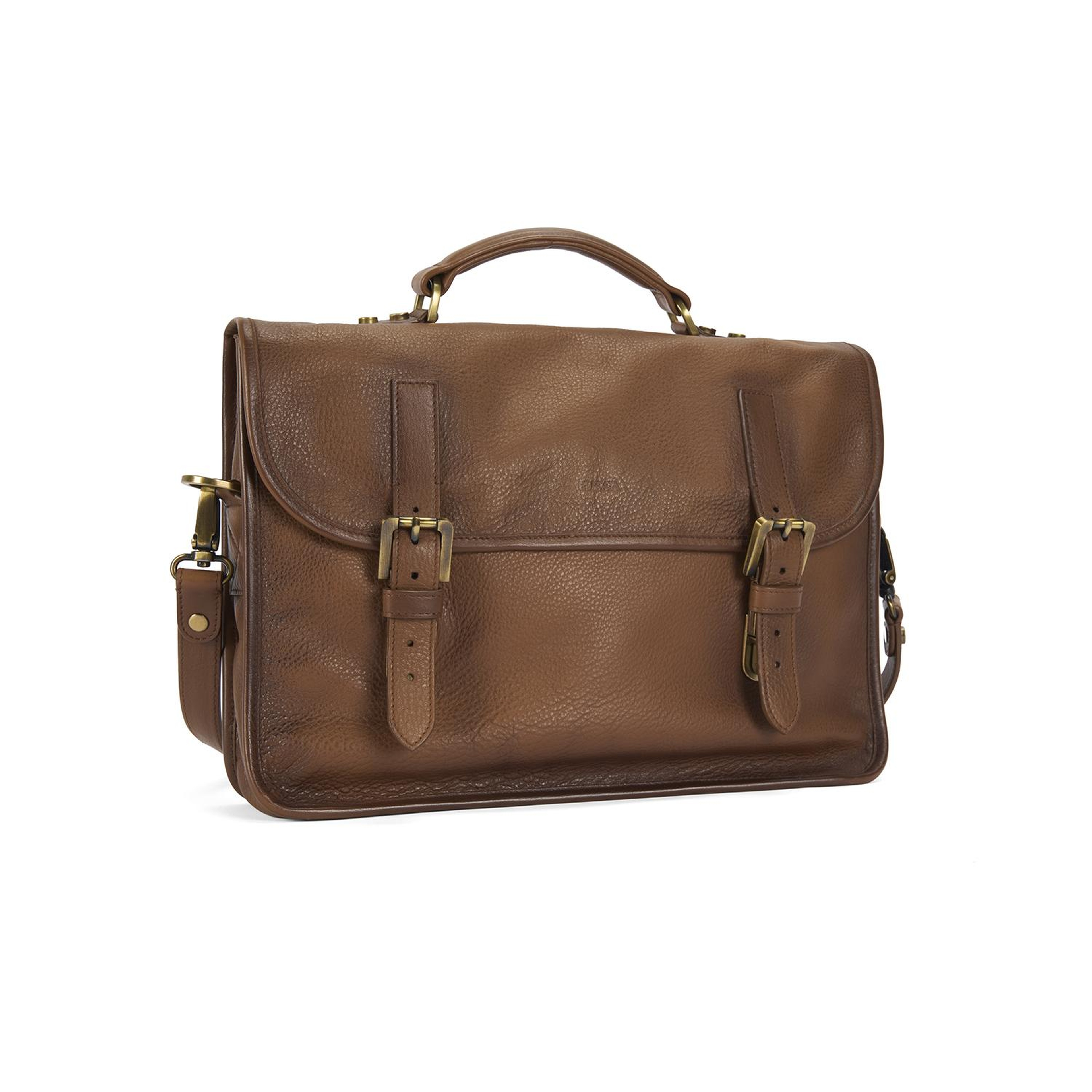 Leonel Kahve Vintage Deri Evrak Çantası