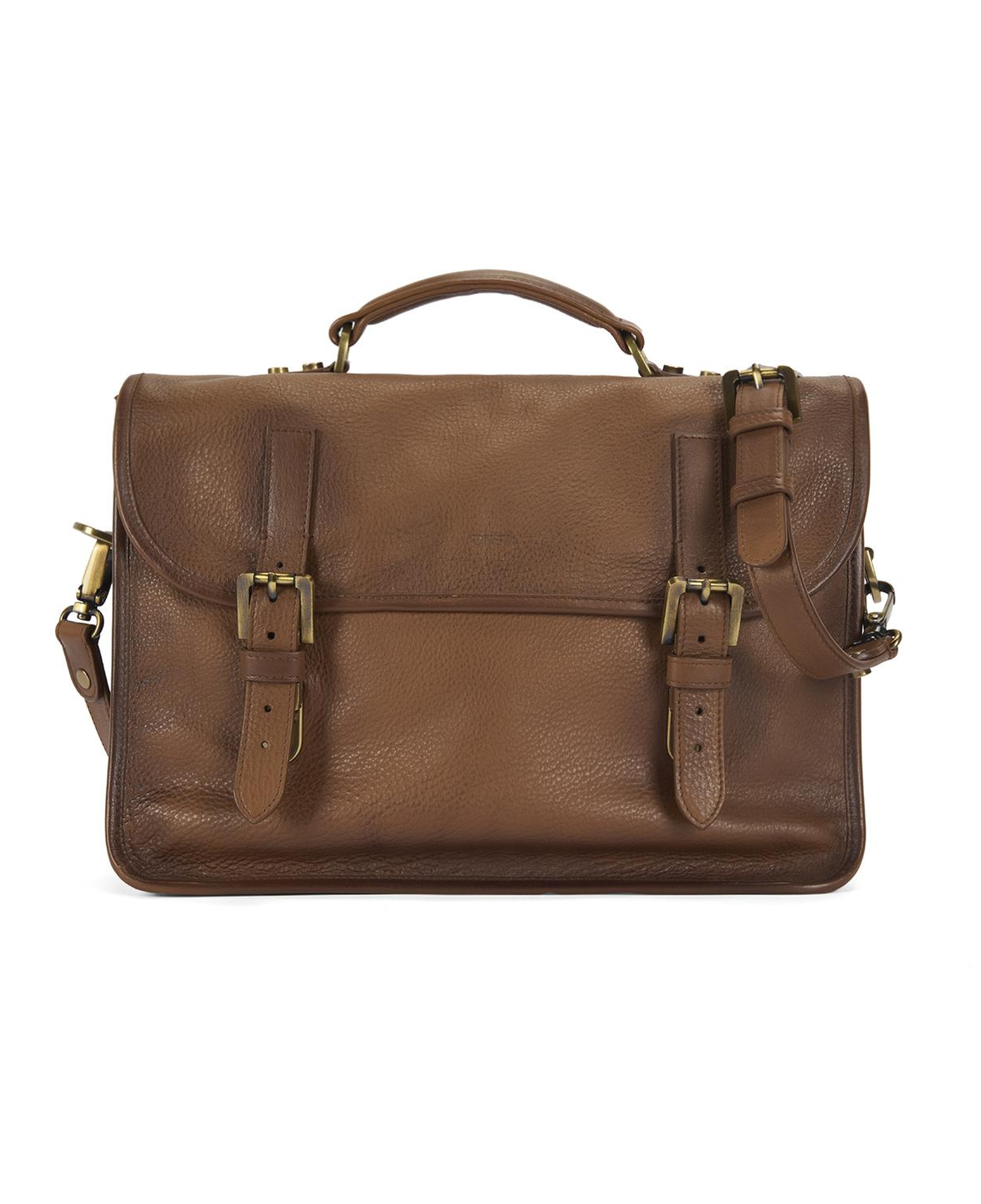 Leonel Kahve Vintage Deri Evrak Çantası