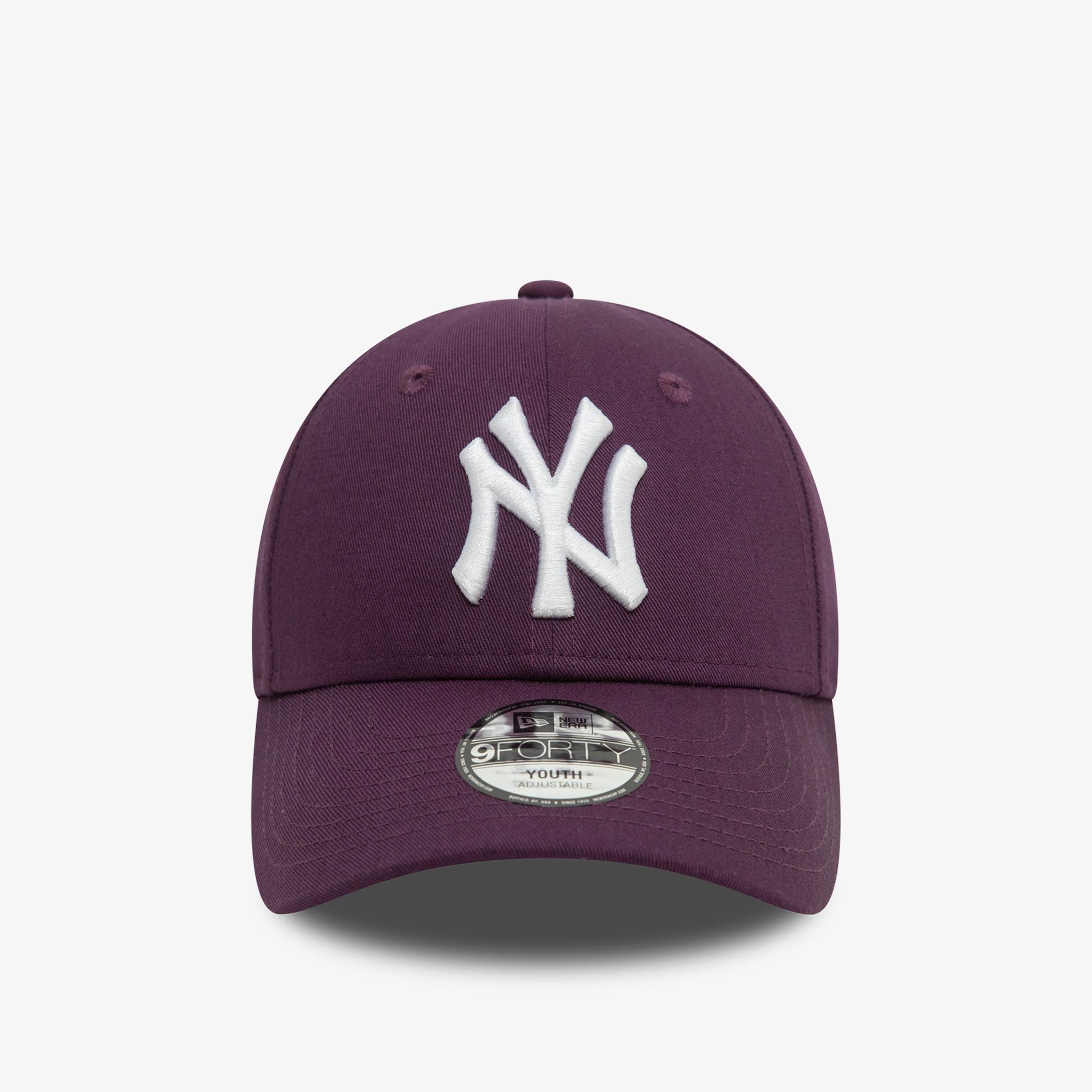 New Era League Essentials 9Forty NY Yankees Çocuk Mor Şapka