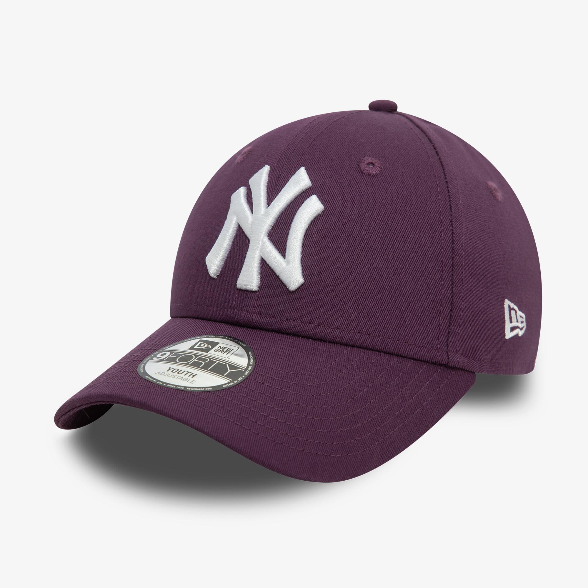 New Era League Essentials 9Forty NY Yankees Çocuk Mor Şapka