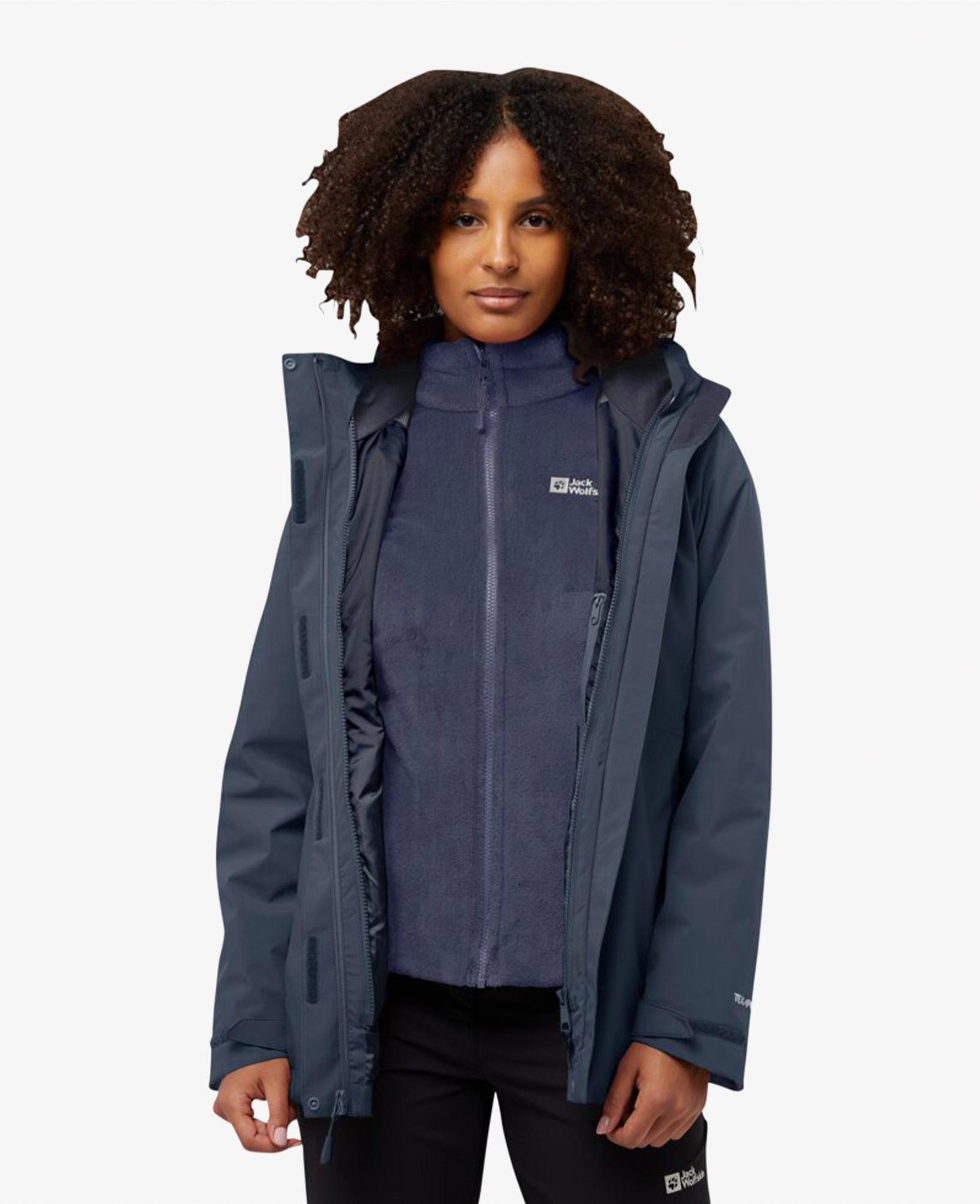 Jack Wolfskin Rotwand 3in3 Kadın Lacivert Ceket