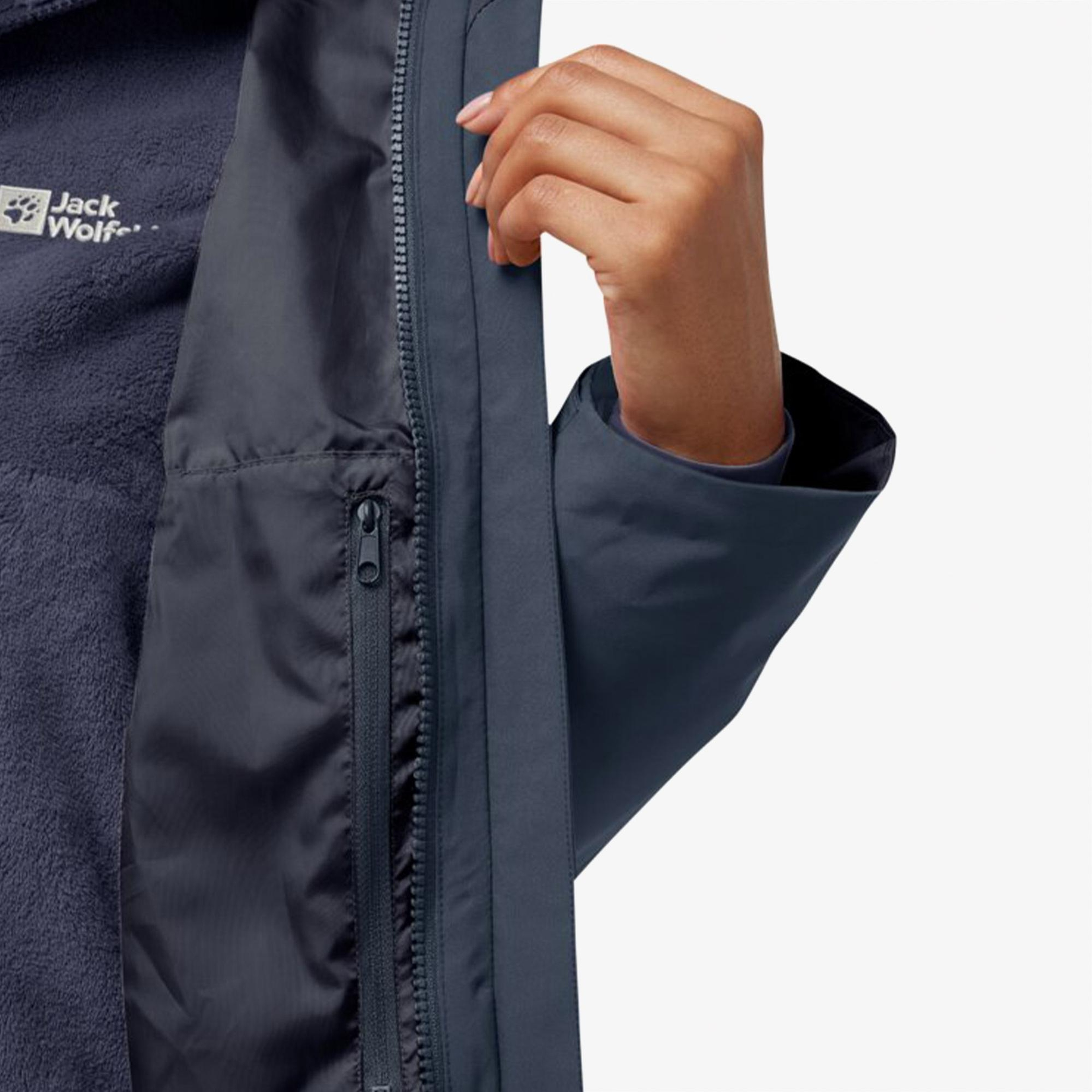 Jack Wolfskin Rotwand 3in3 Kadın Lacivert Ceket