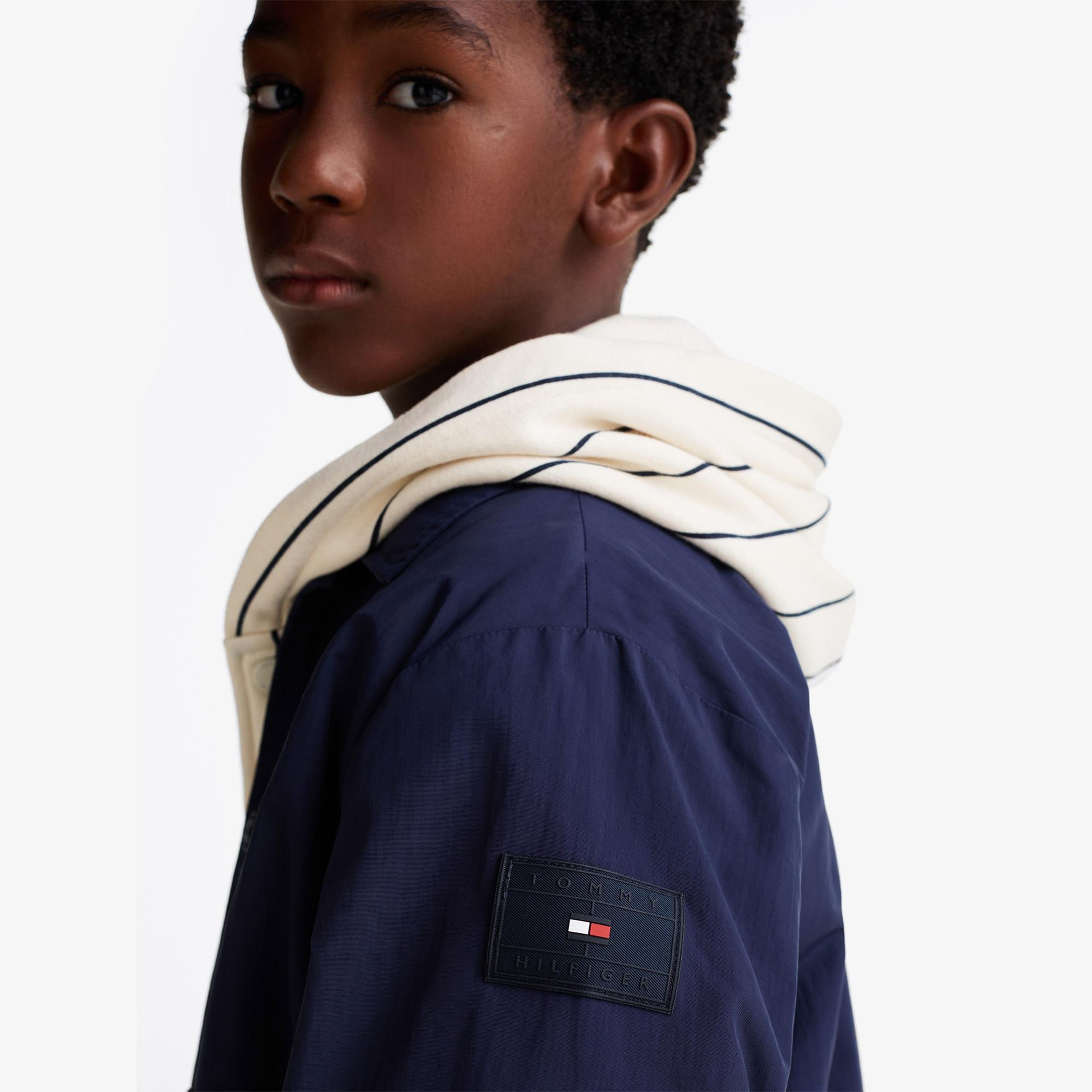 Tommy Jeans Logo Embroidery Çocuk Lacivert Ceket