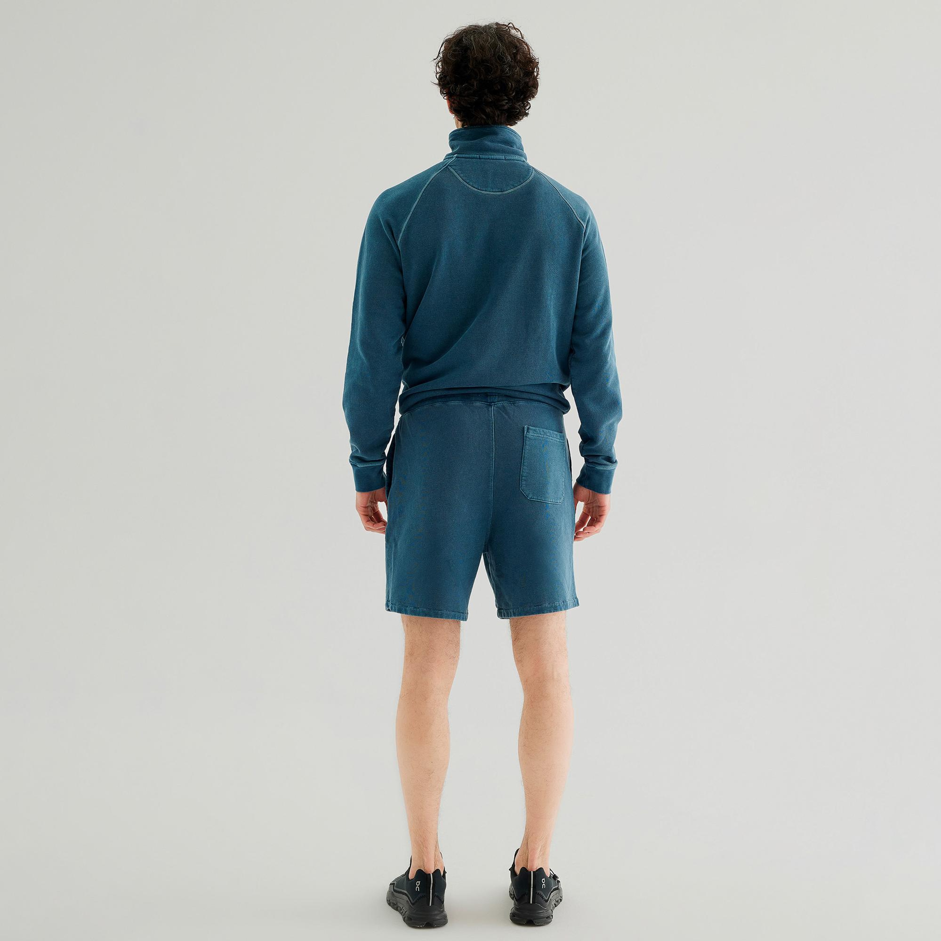 The Stay Line Ren Japon Detaylı Erkek Mavi Şort