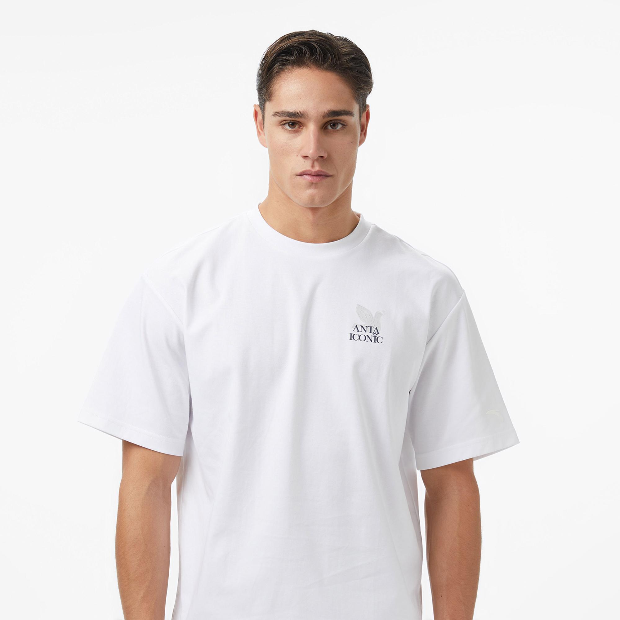 Anta Iconic Erkek Beyaz Tişört