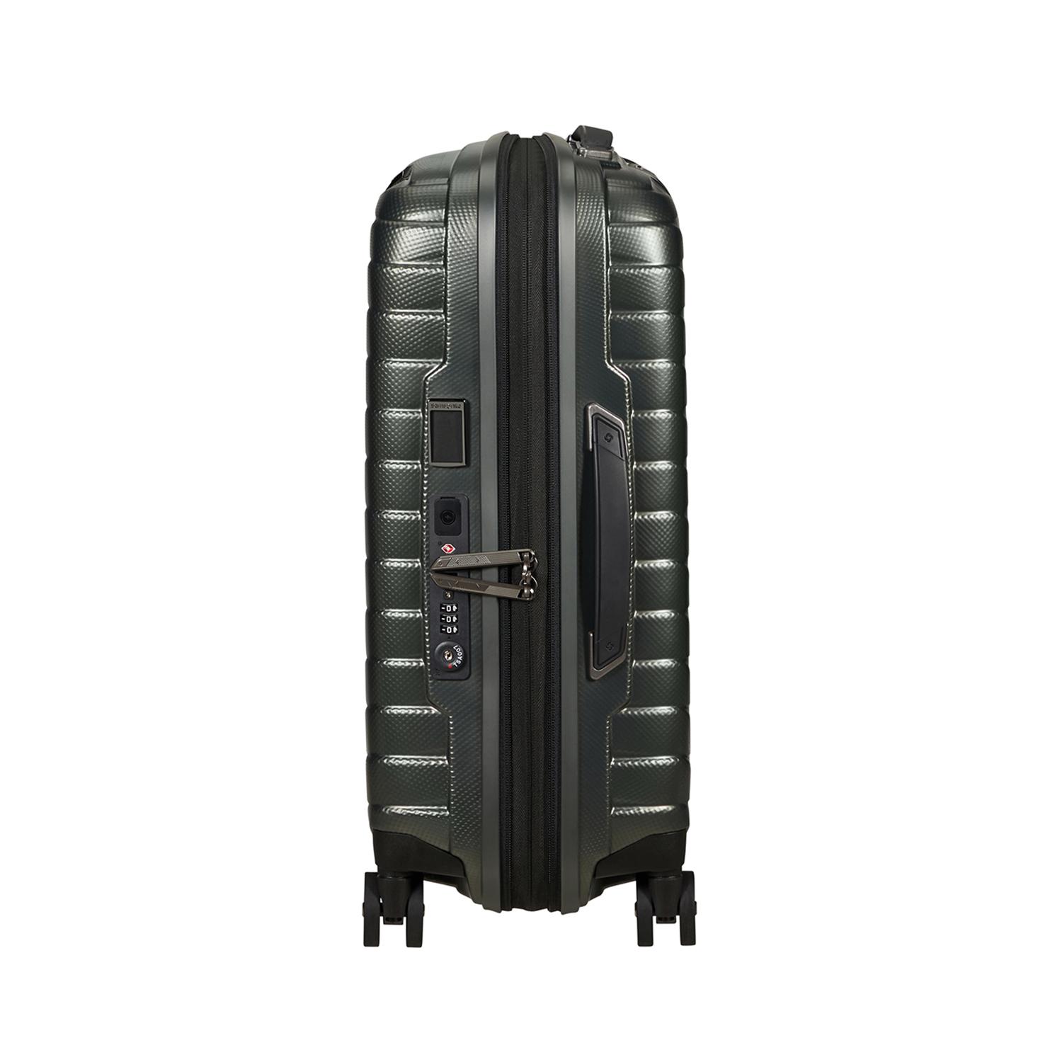 Samsonite Koyu Yeşil Spinner Proxis - Körüklü 4 Tekerlekli 55 cm Kabin Boy Valiz
