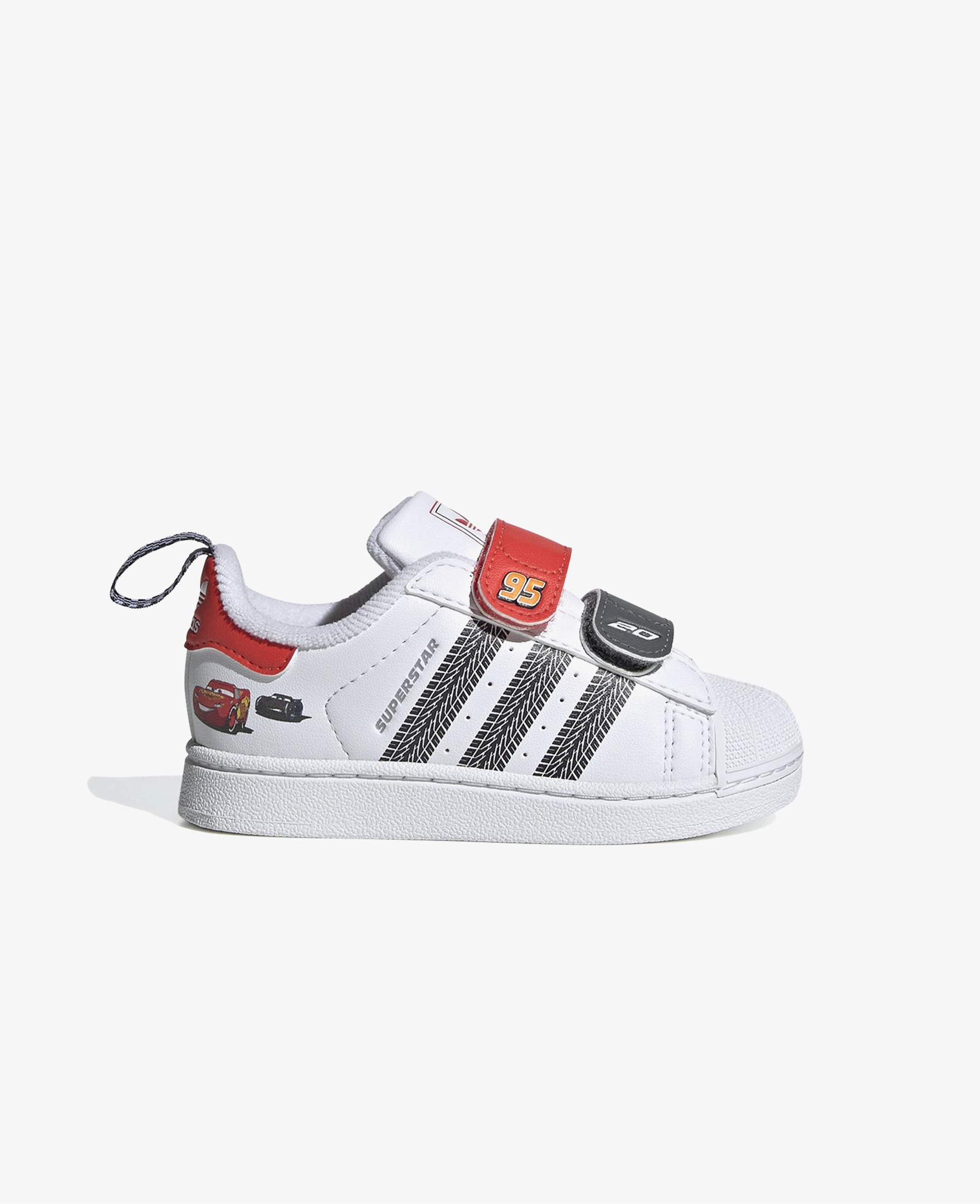 adidas Pixar Cars Superstar II Comfort Closure Beyaz Bebek Ayakkabı