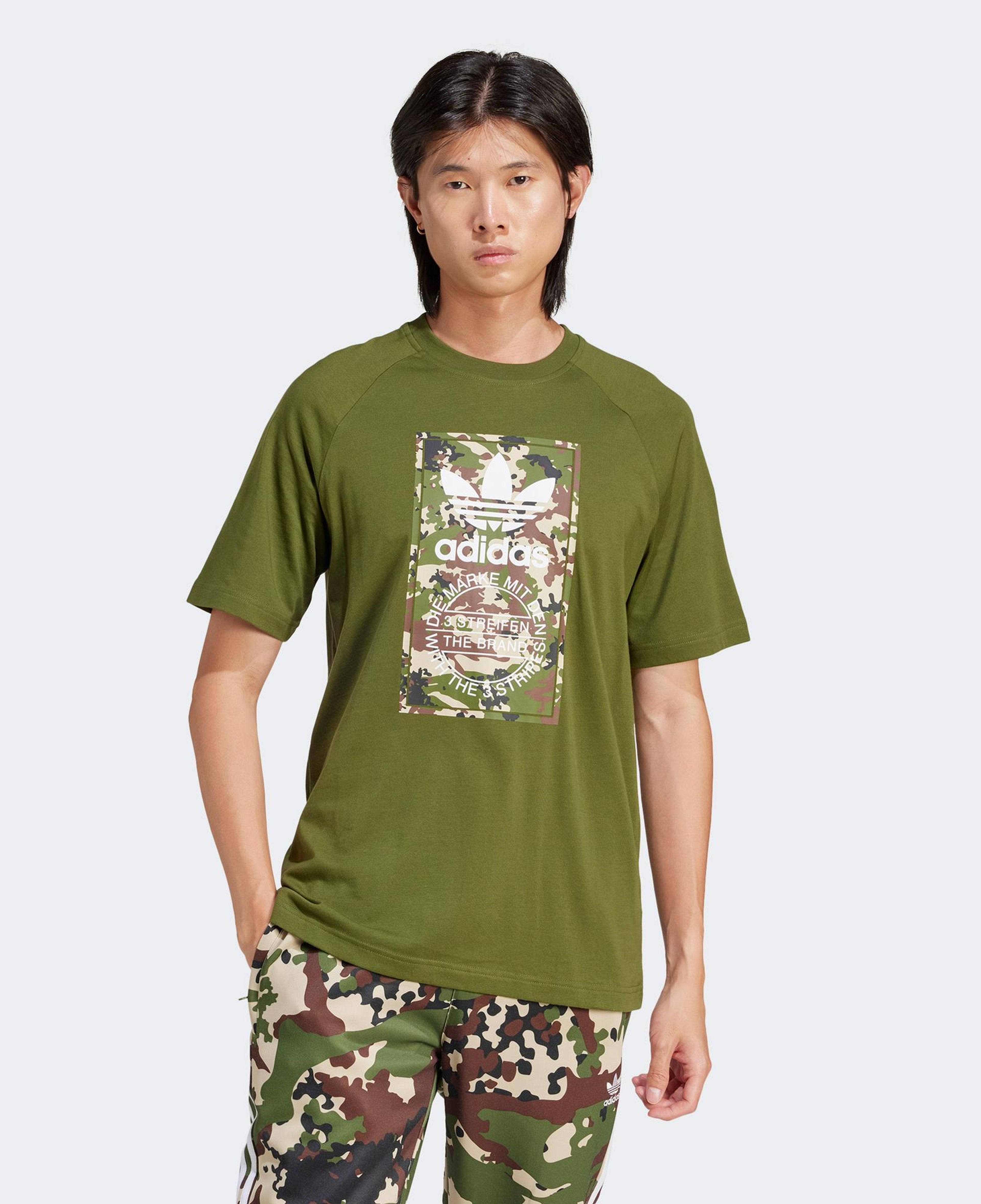 adidas Originals Camo Tongue Erkek Yeşil T-Shirt