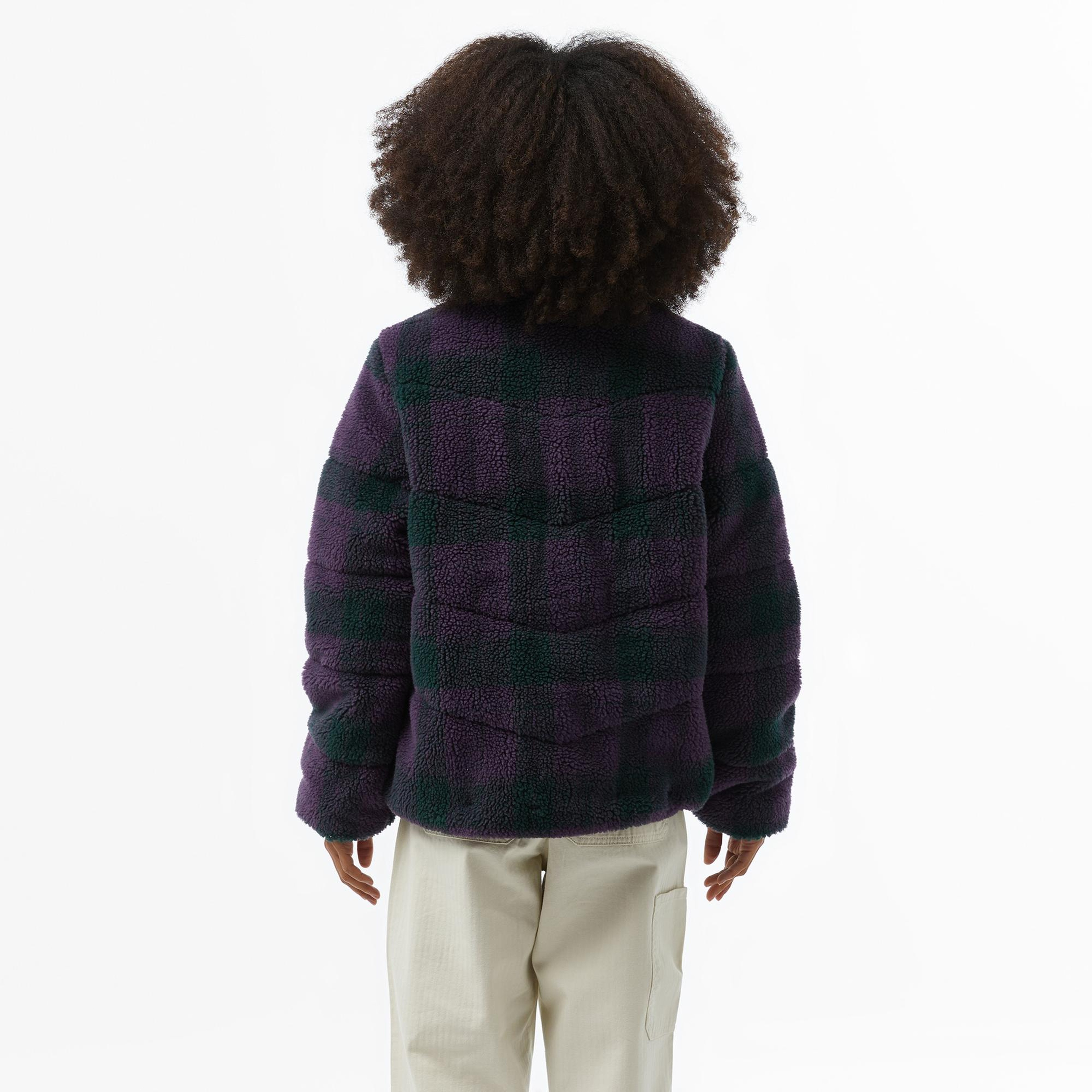 Vans Foundry Plaid High Pile Puff Kadın Mor Mont