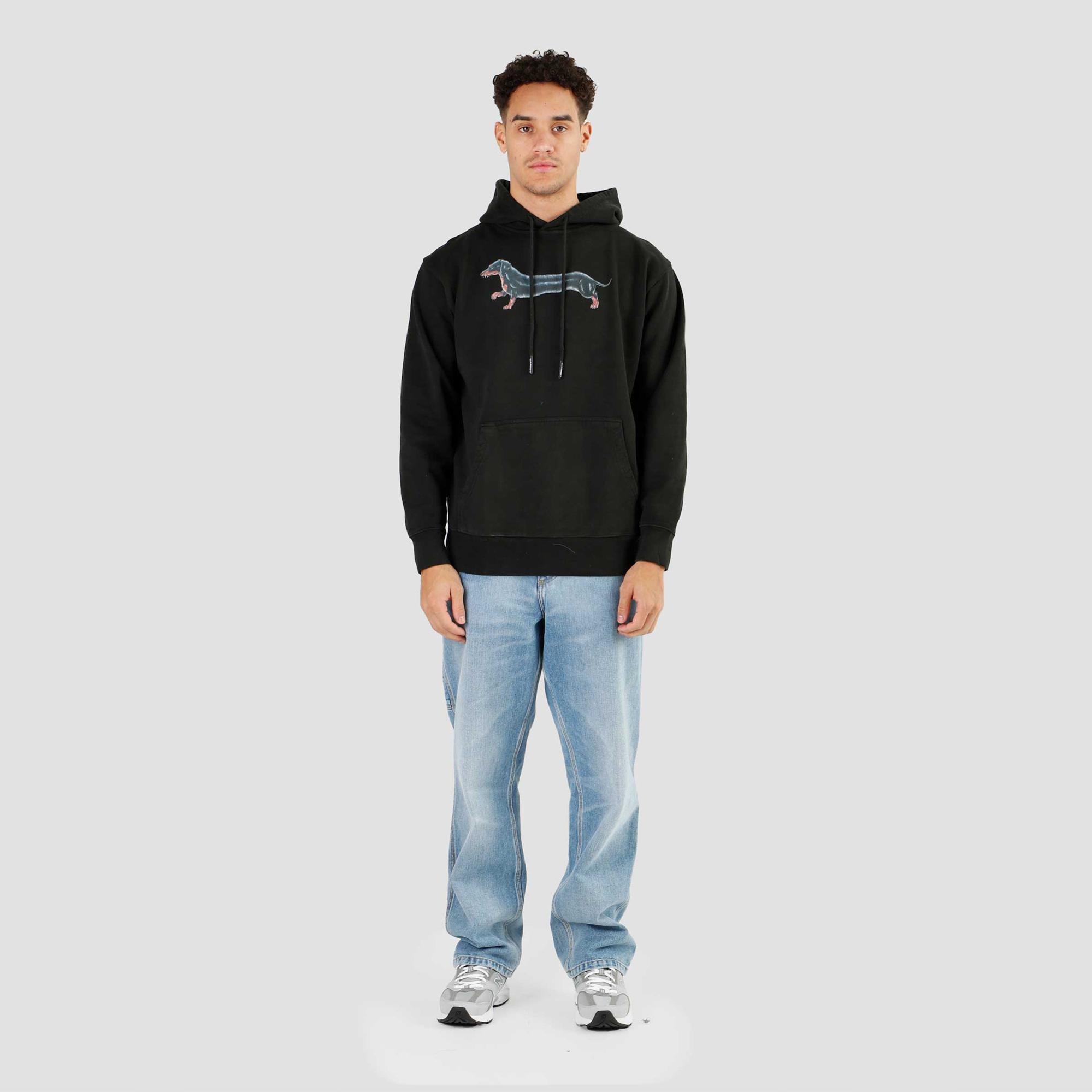 Market Long Bois Charcoal Erkek Siyah Hoodie