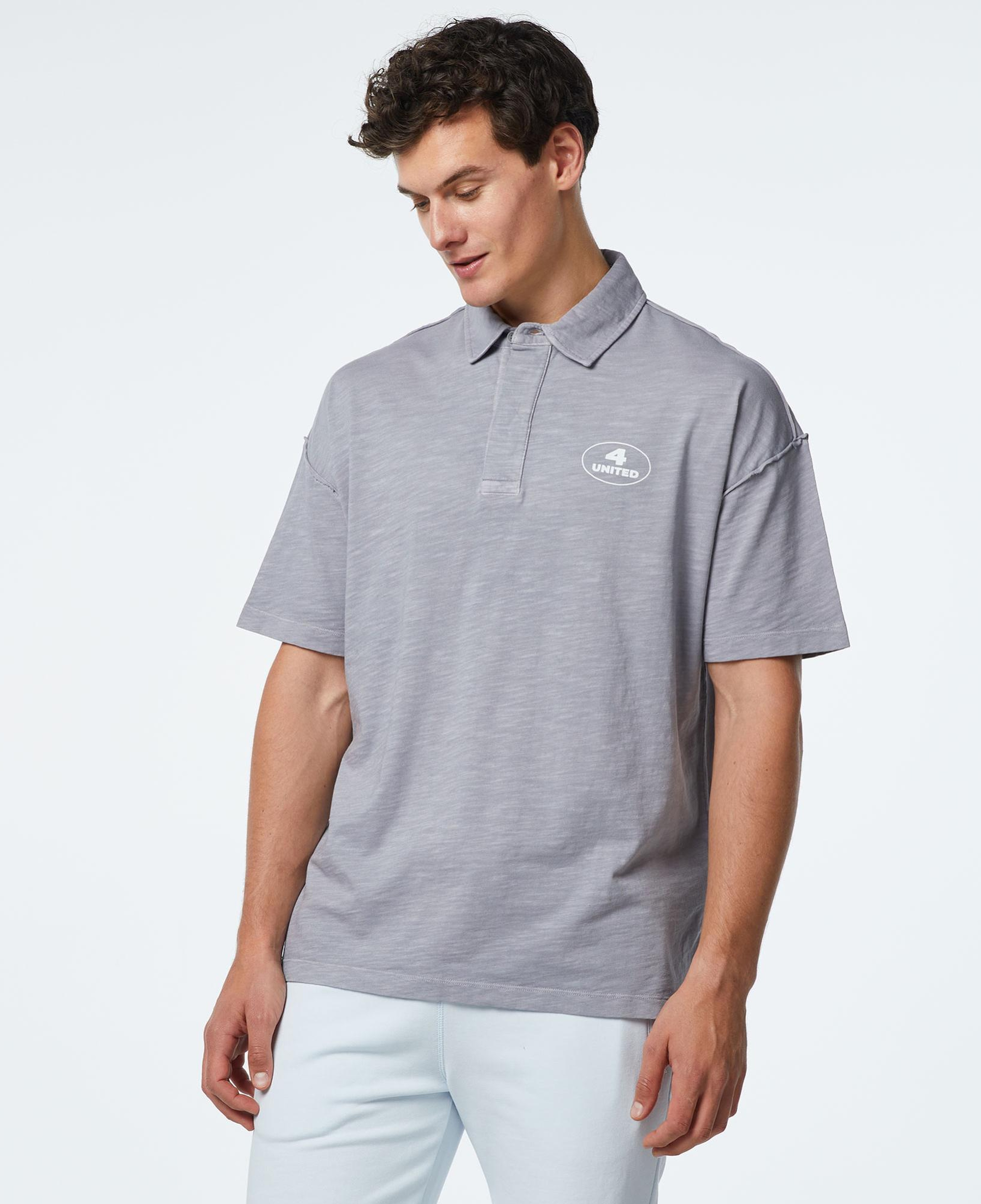 UNITED4 Classic Erkek Gri Polo