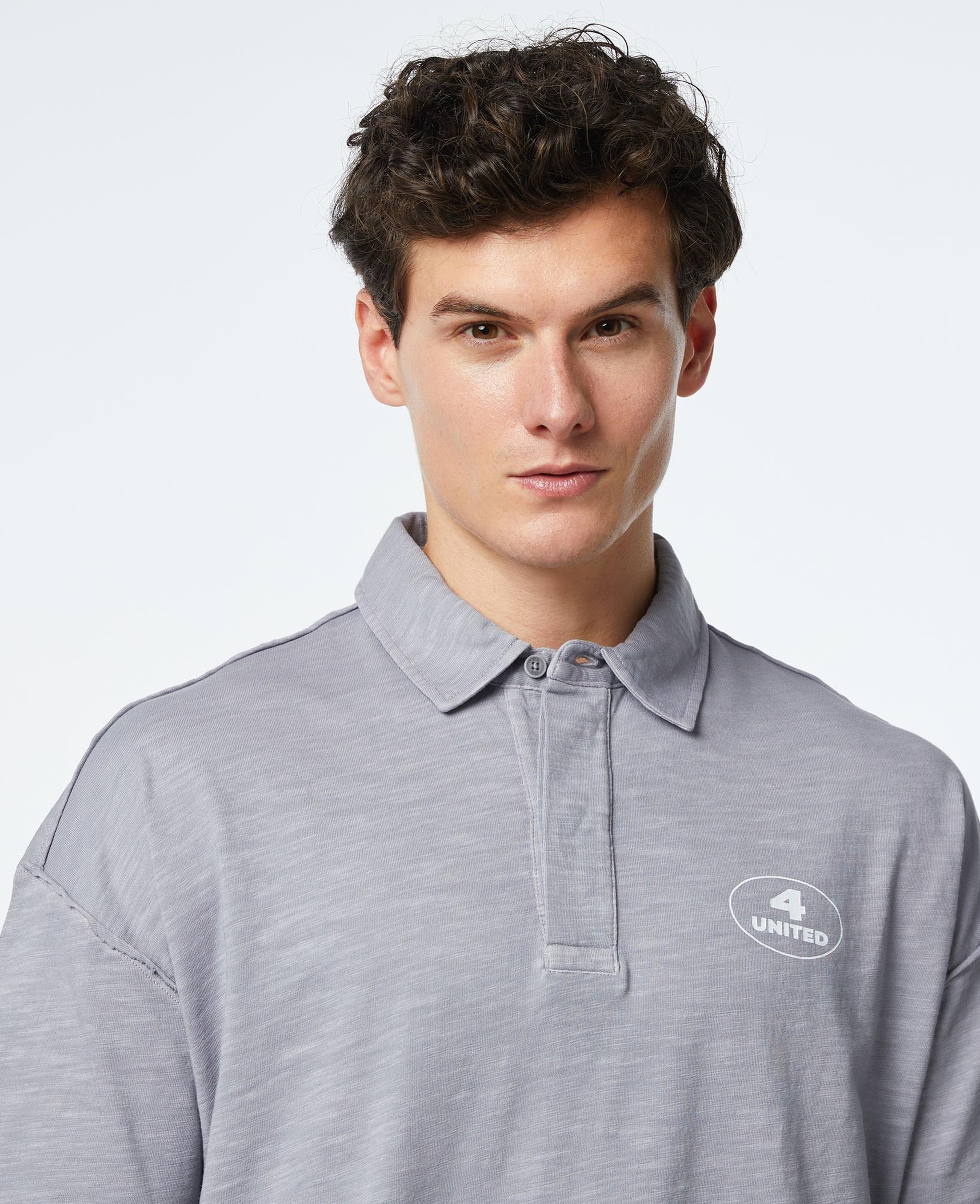 UNITED4 Classic Erkek Gri Polo