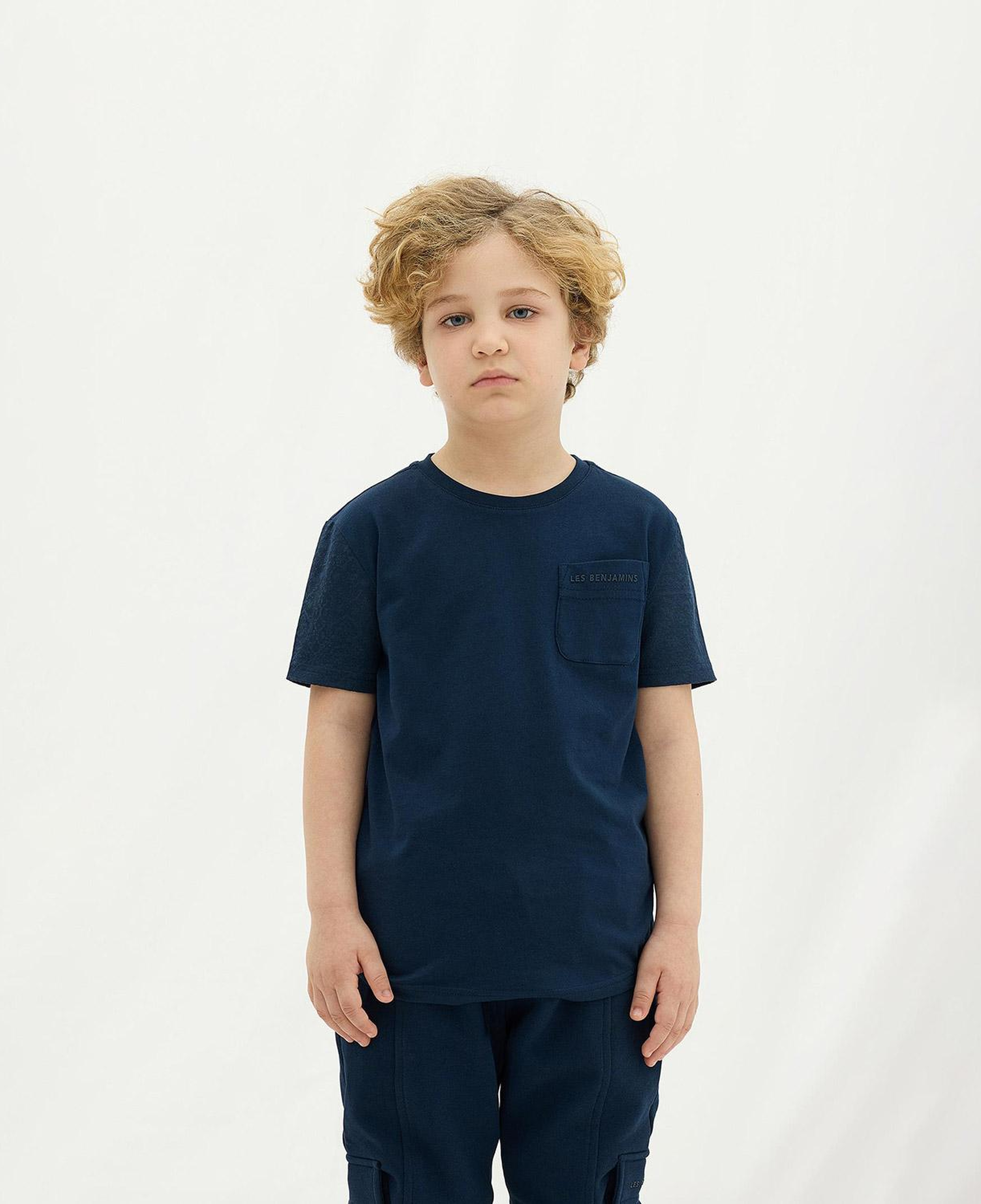 Les Benjamins 402 Çocuk Lacivert T-Shirt