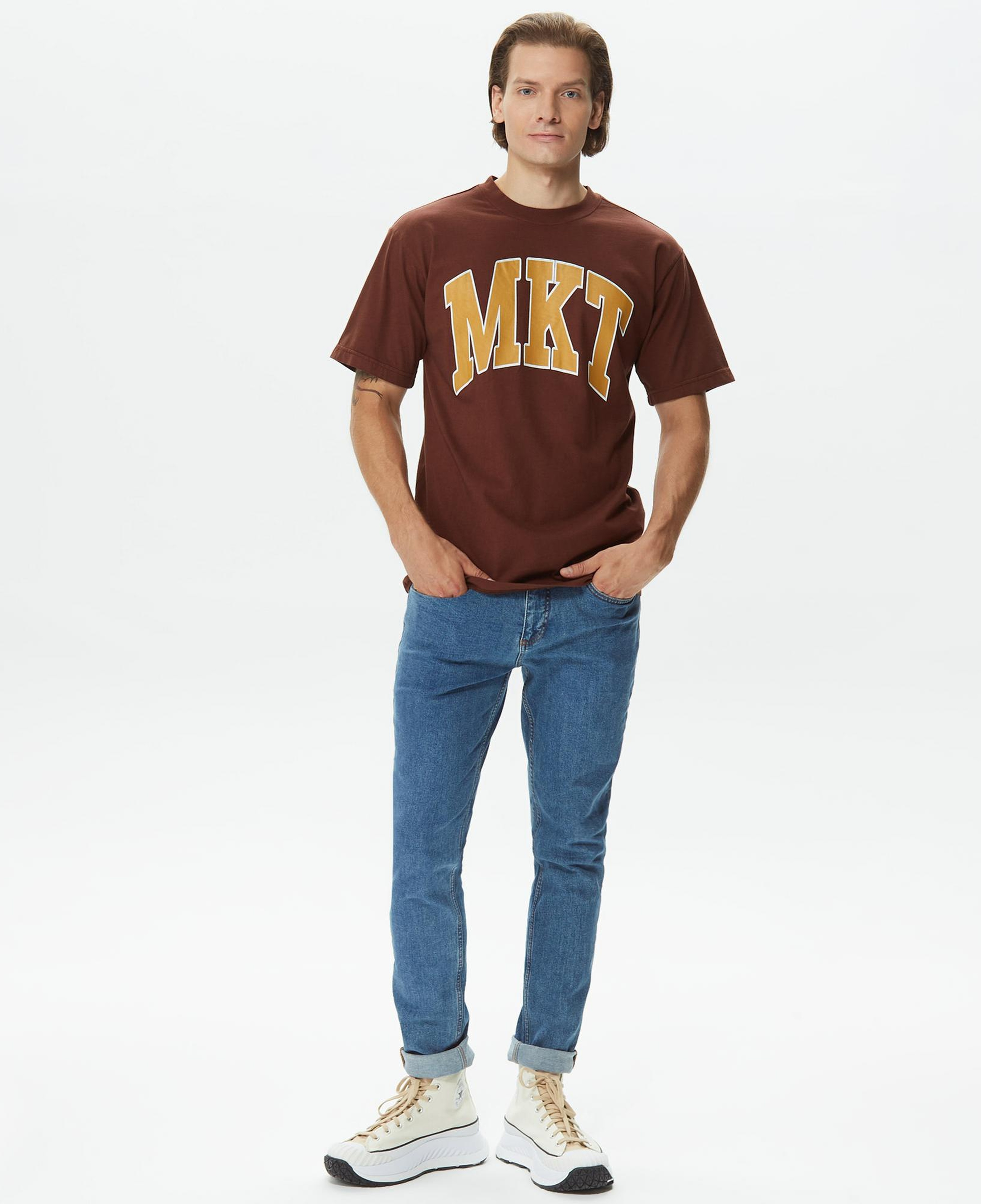 Market MKT Arc Erkek Kahverengi T-Shirt