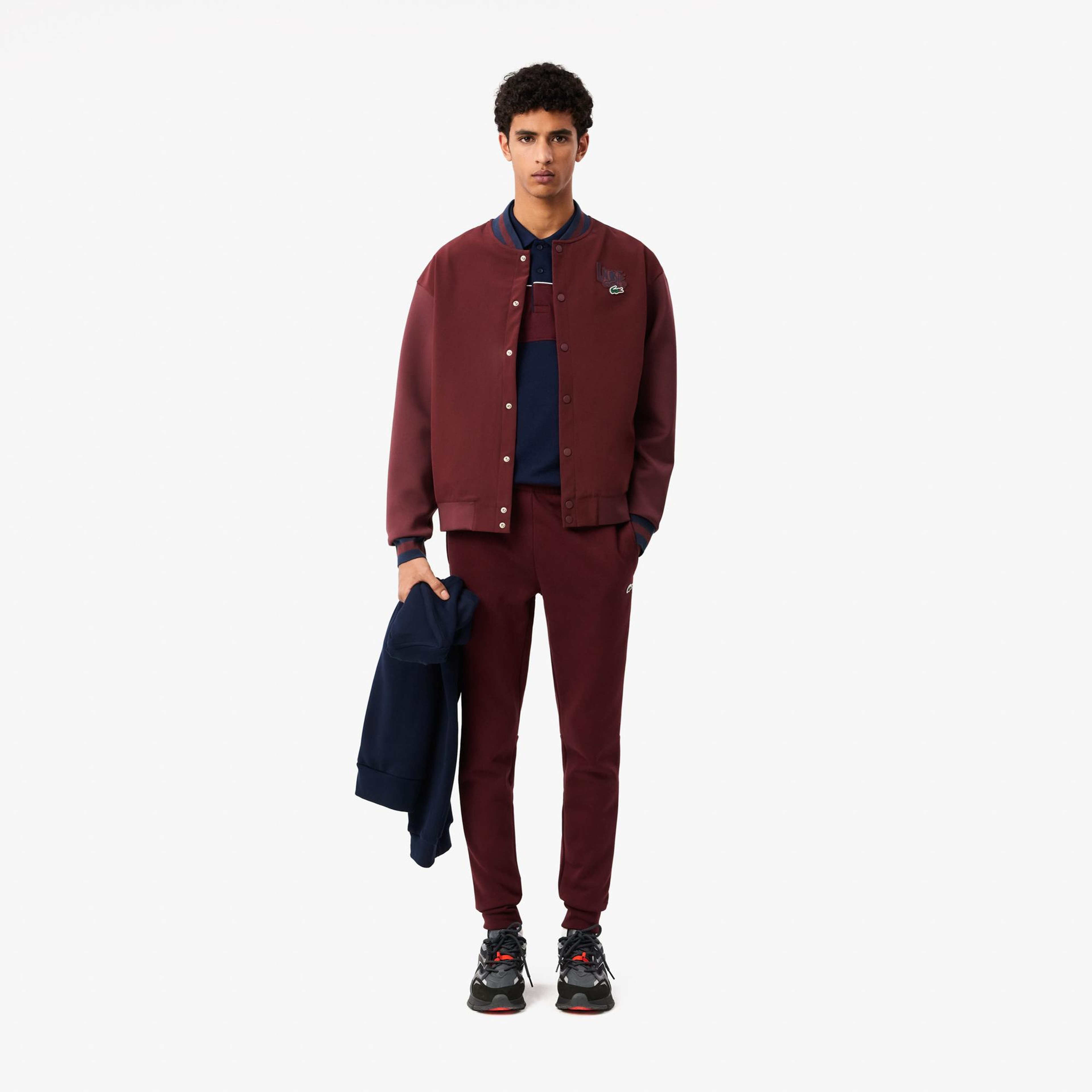 Lacoste Slim Fit Erkek Bordo Eşofman Altı