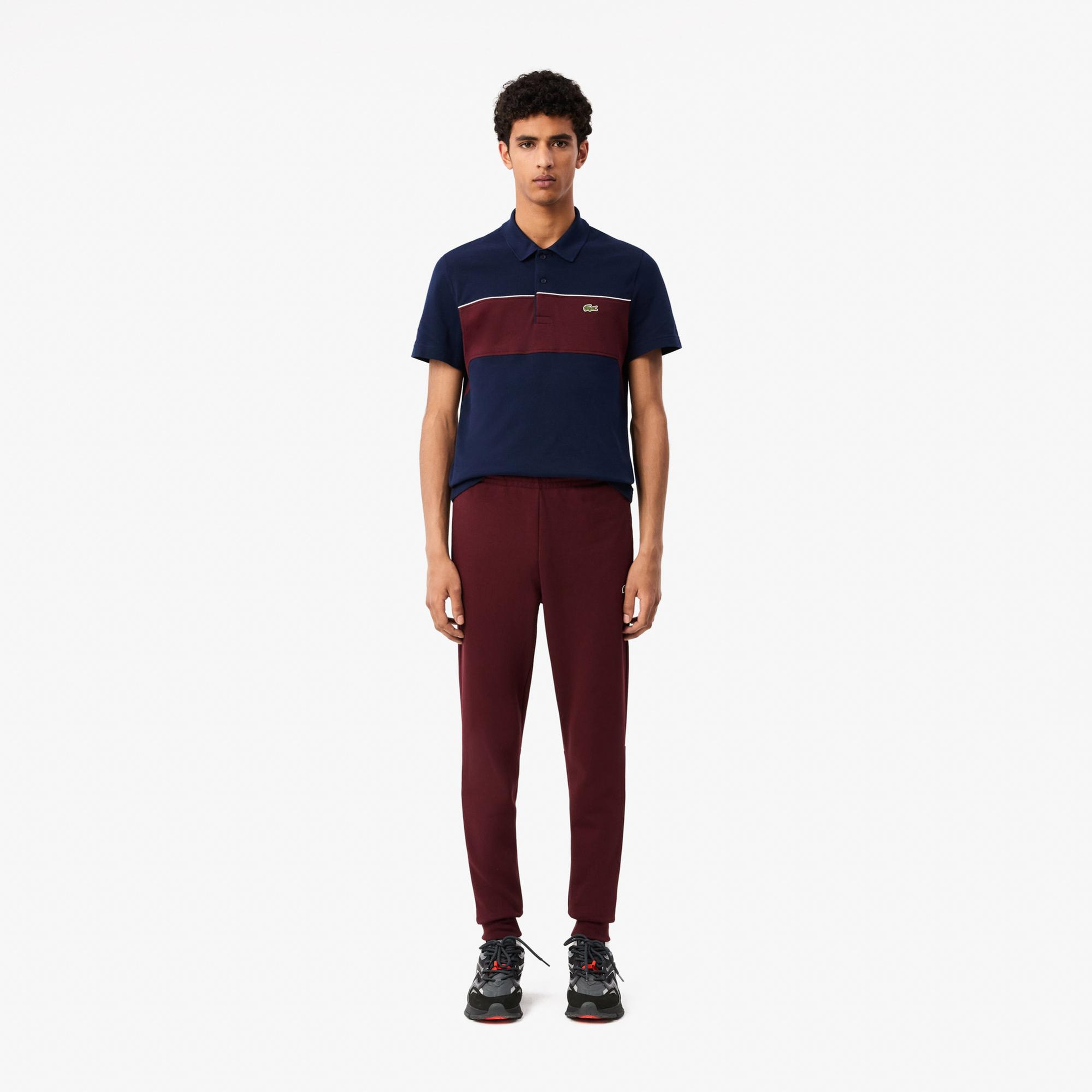 Lacoste Slim Fit Erkek Bordo Eşofman Altı