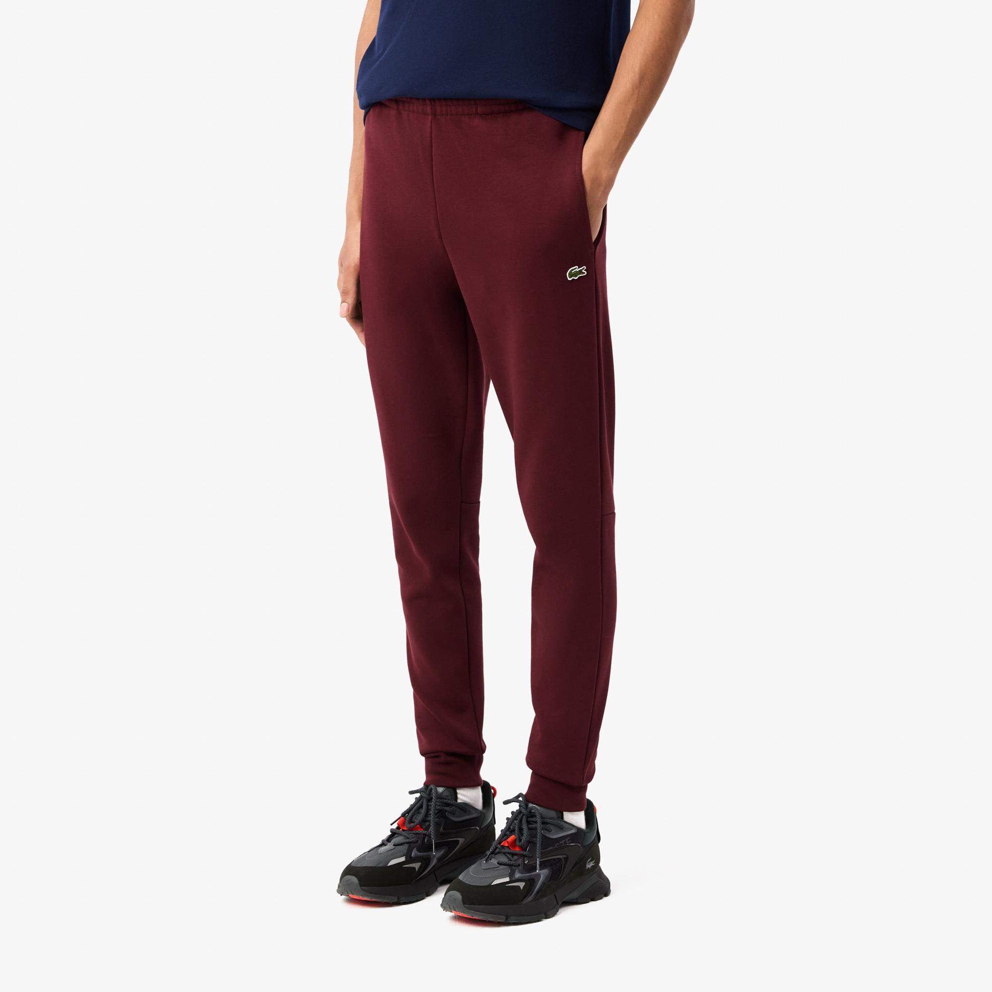 Lacoste Slim Fit Erkek Bordo Eşofman Altı
