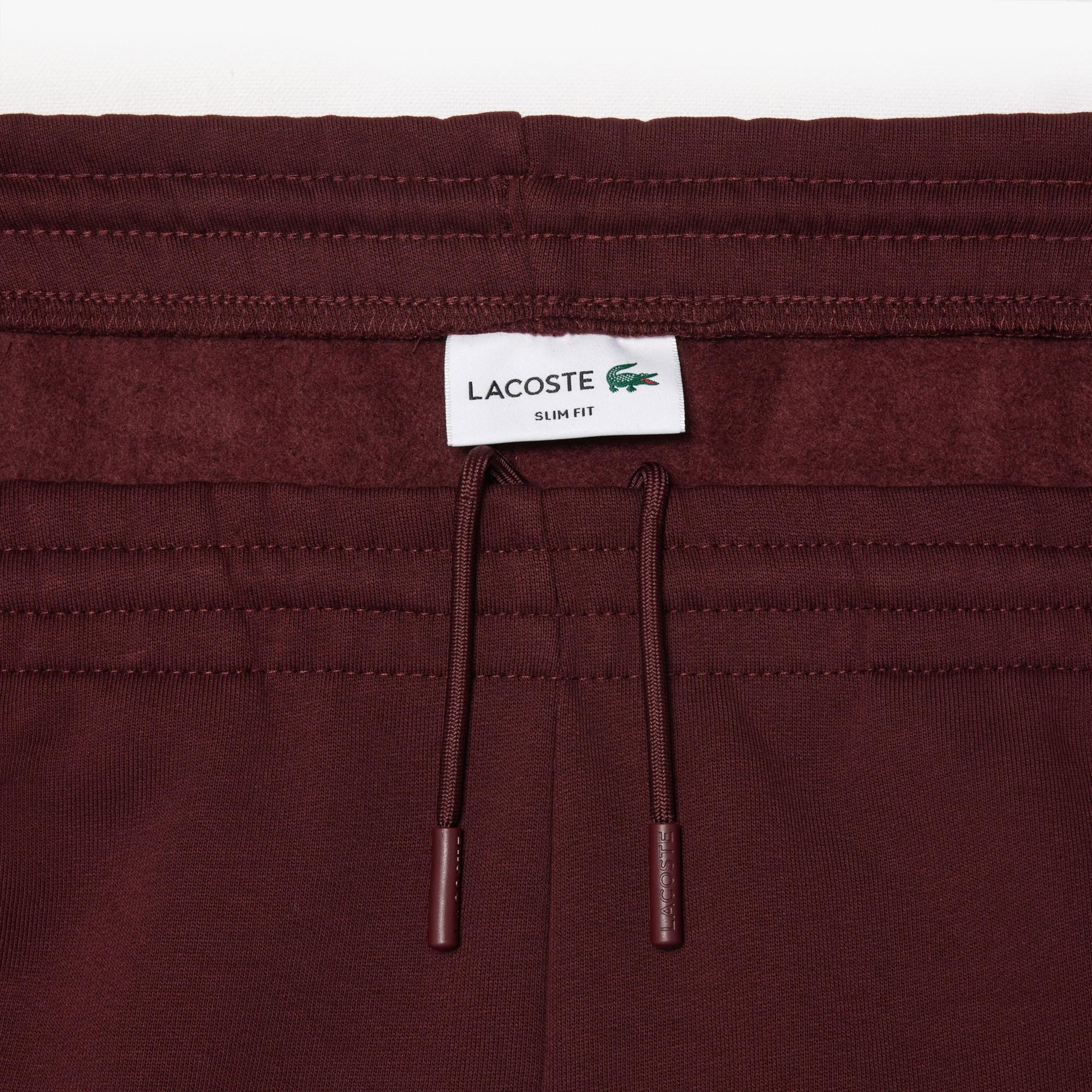 Lacoste Slim Fit Erkek Bordo Eşofman Altı