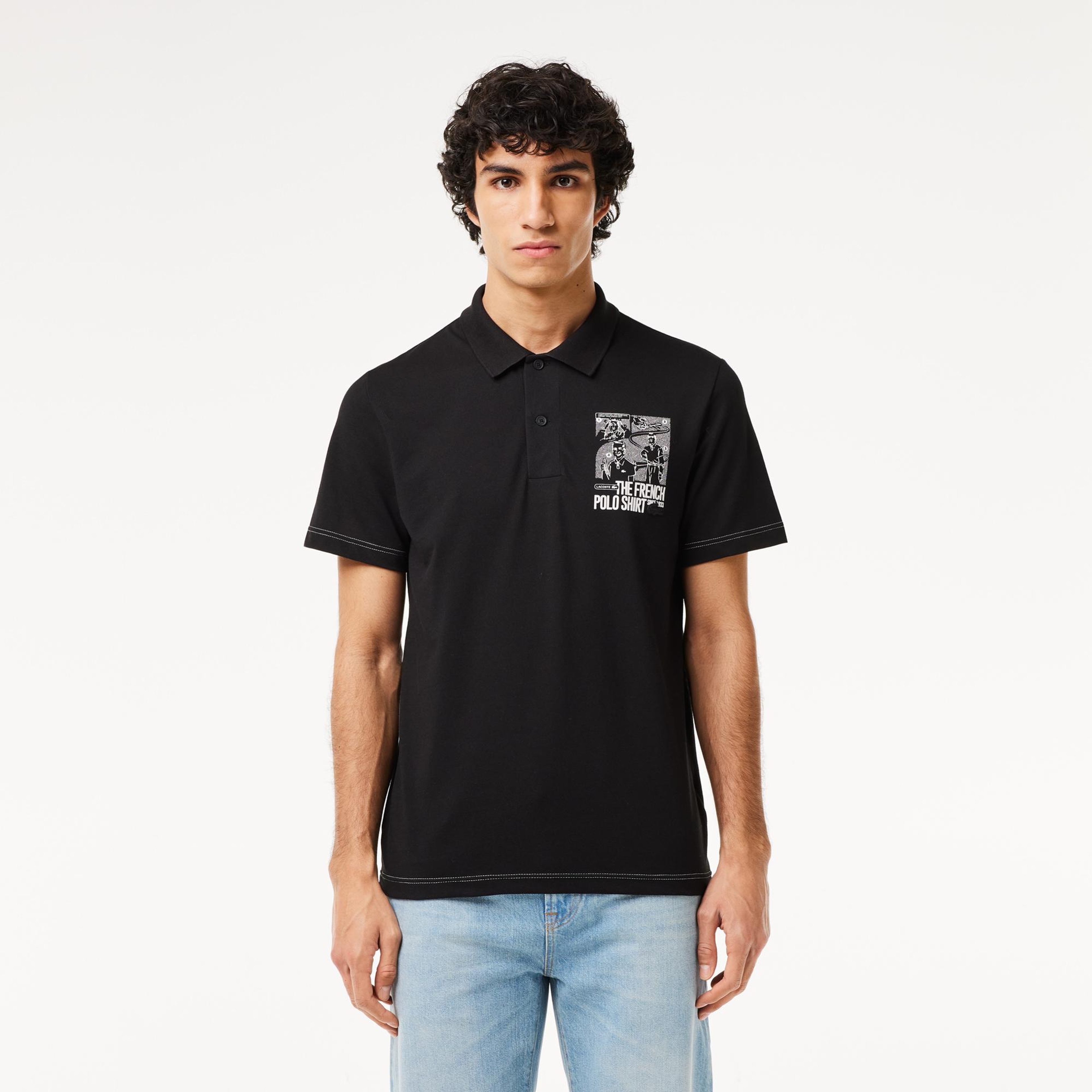 Lacoste Regular Fit Erkek Siyah Polo