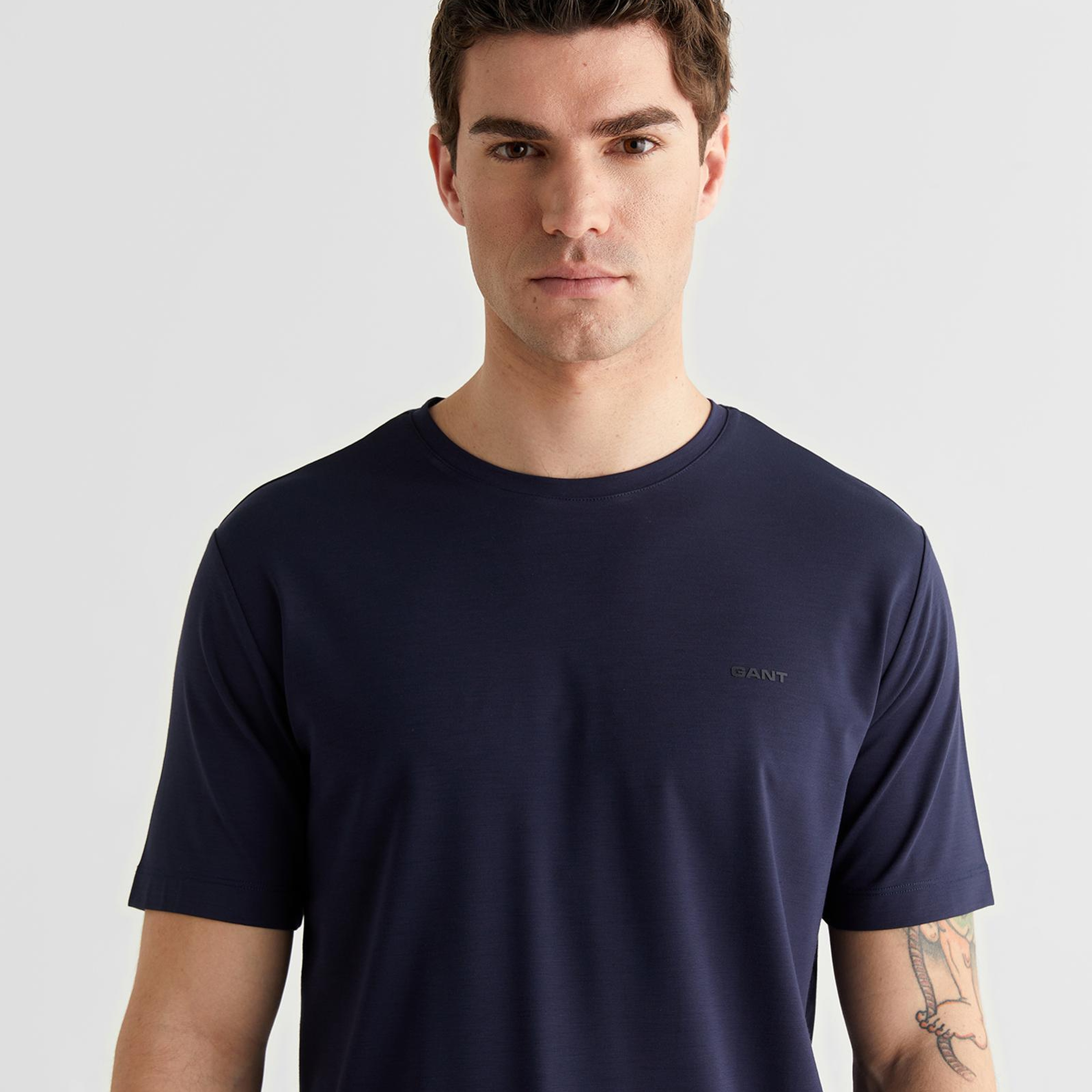 GANT Erkek Lacivert Baskılı Kısa Kollu T-Shirt